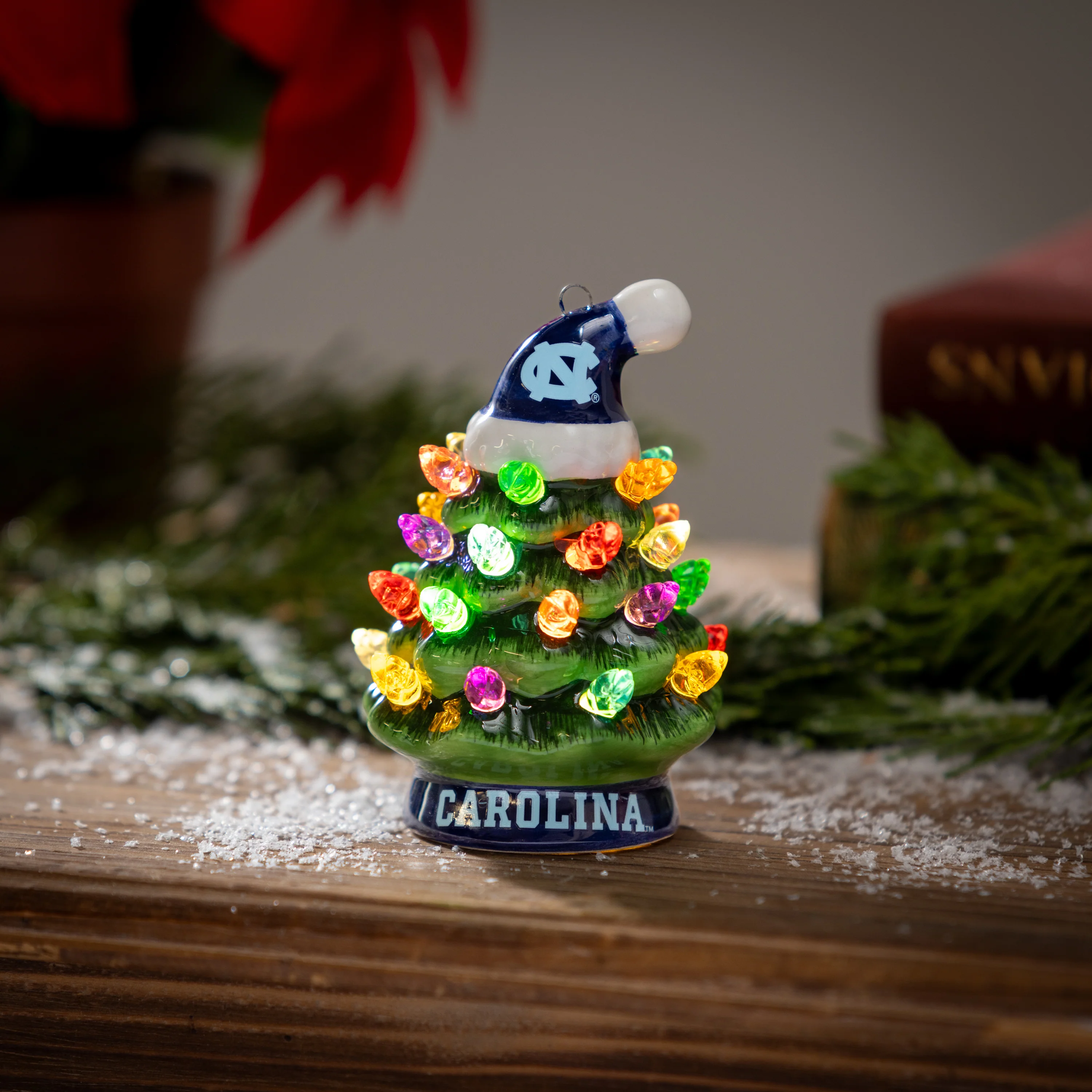 4" Mini LED Tabletop Christmas Tree, University of North Carolina