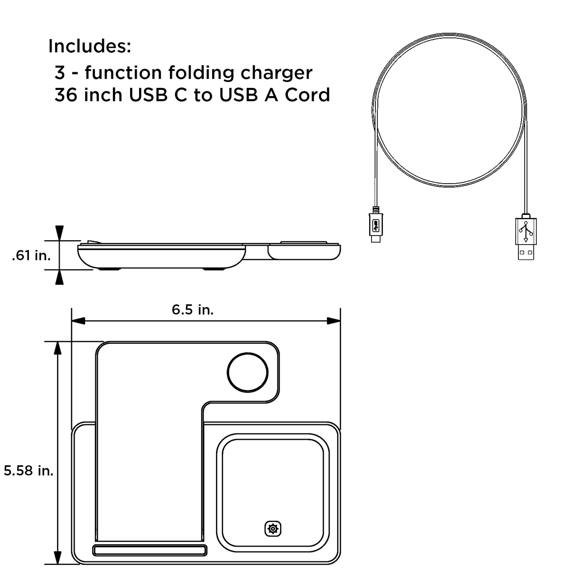 Alvin Kamara New Orleans Saints 41 Ready 3 in 1 Charging Station - Image 4
