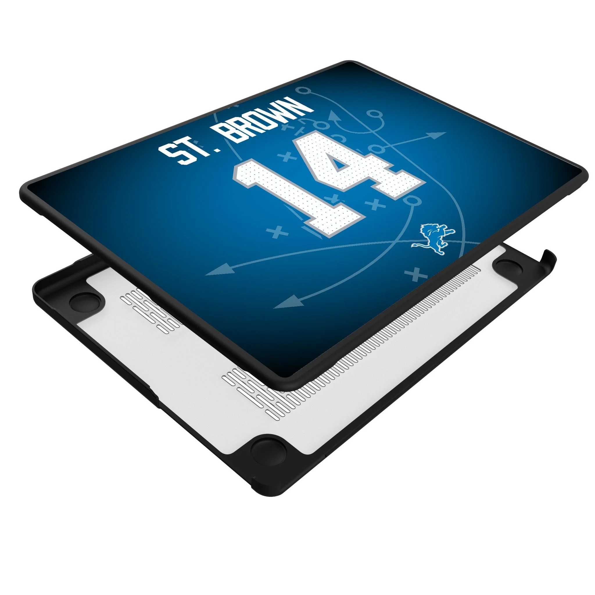 Amon-Ra St. Brown Detroit Lions 14 Game Tactic Laptop Case for Apple MacBook - Image 4