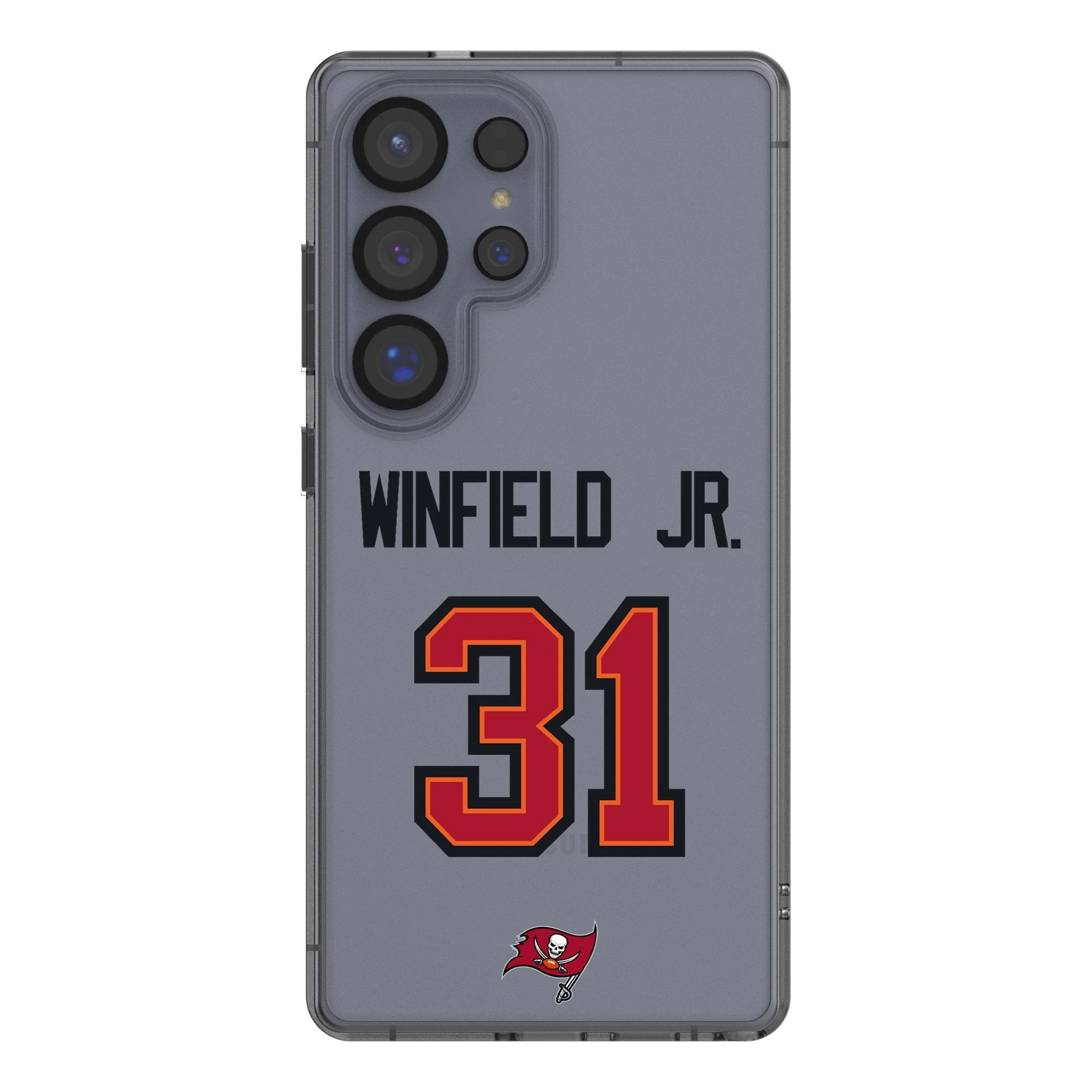 Antoine Winfield Jr. Tampa Bay Buccaneers 31 Game Tactic Clear Phone Case for Samsung Galaxy