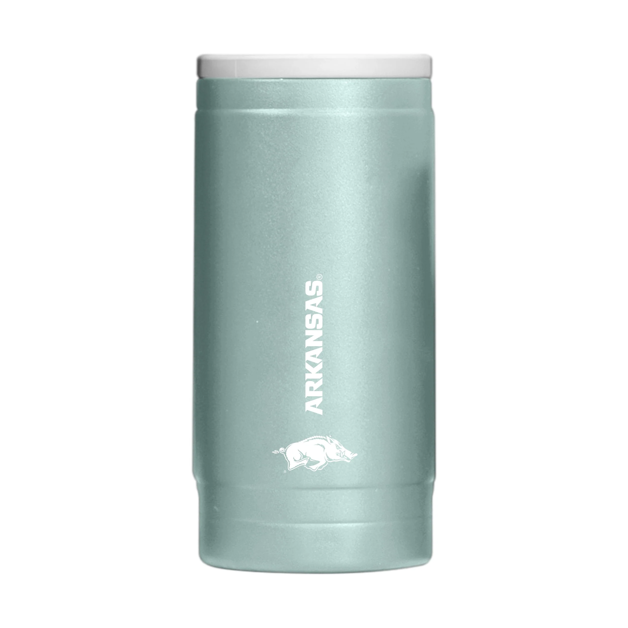 Arkansas Razorbacks Vertical Powder Coat Slim Can Coolie