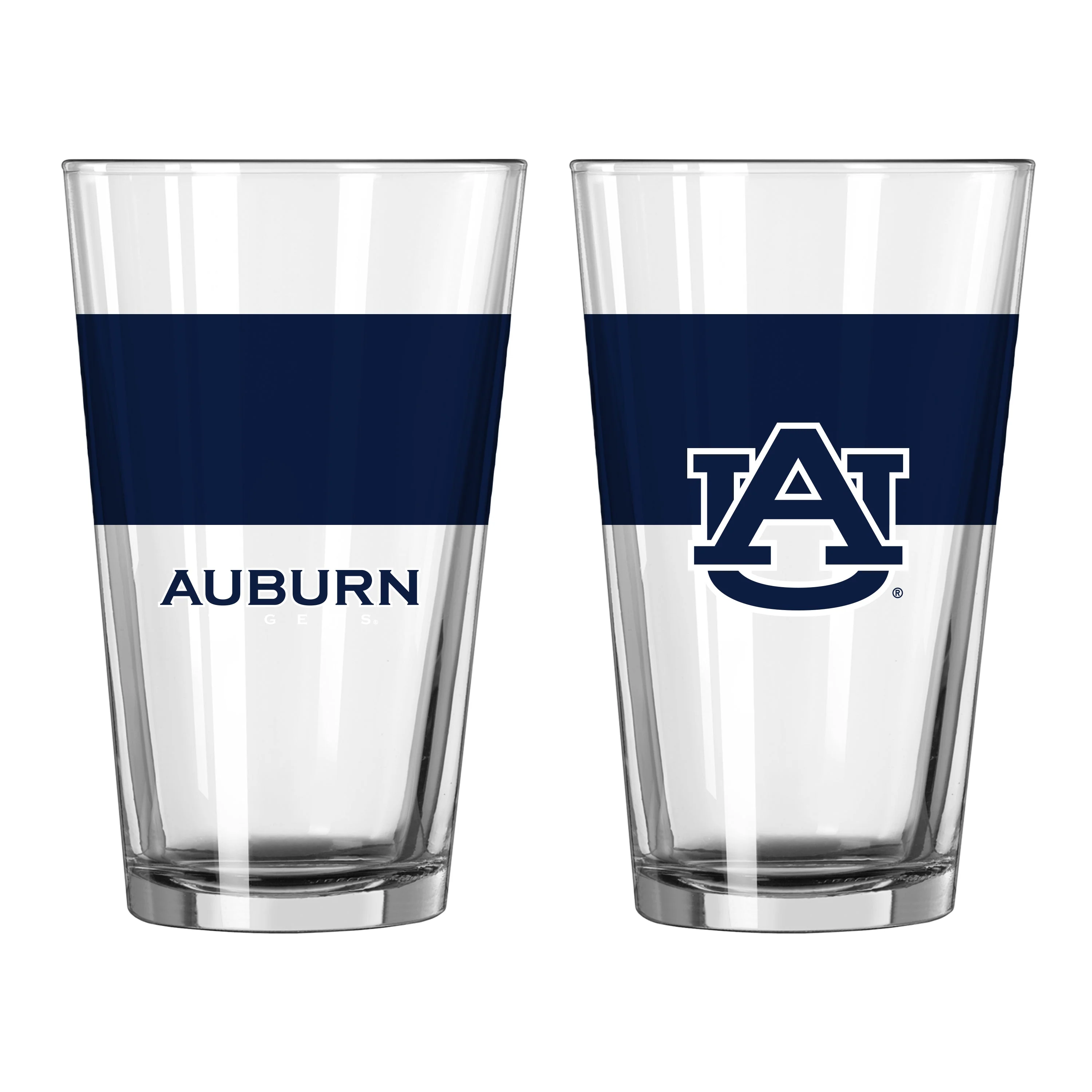 Auburn Tigers 16oz Colorblock Pint Glass