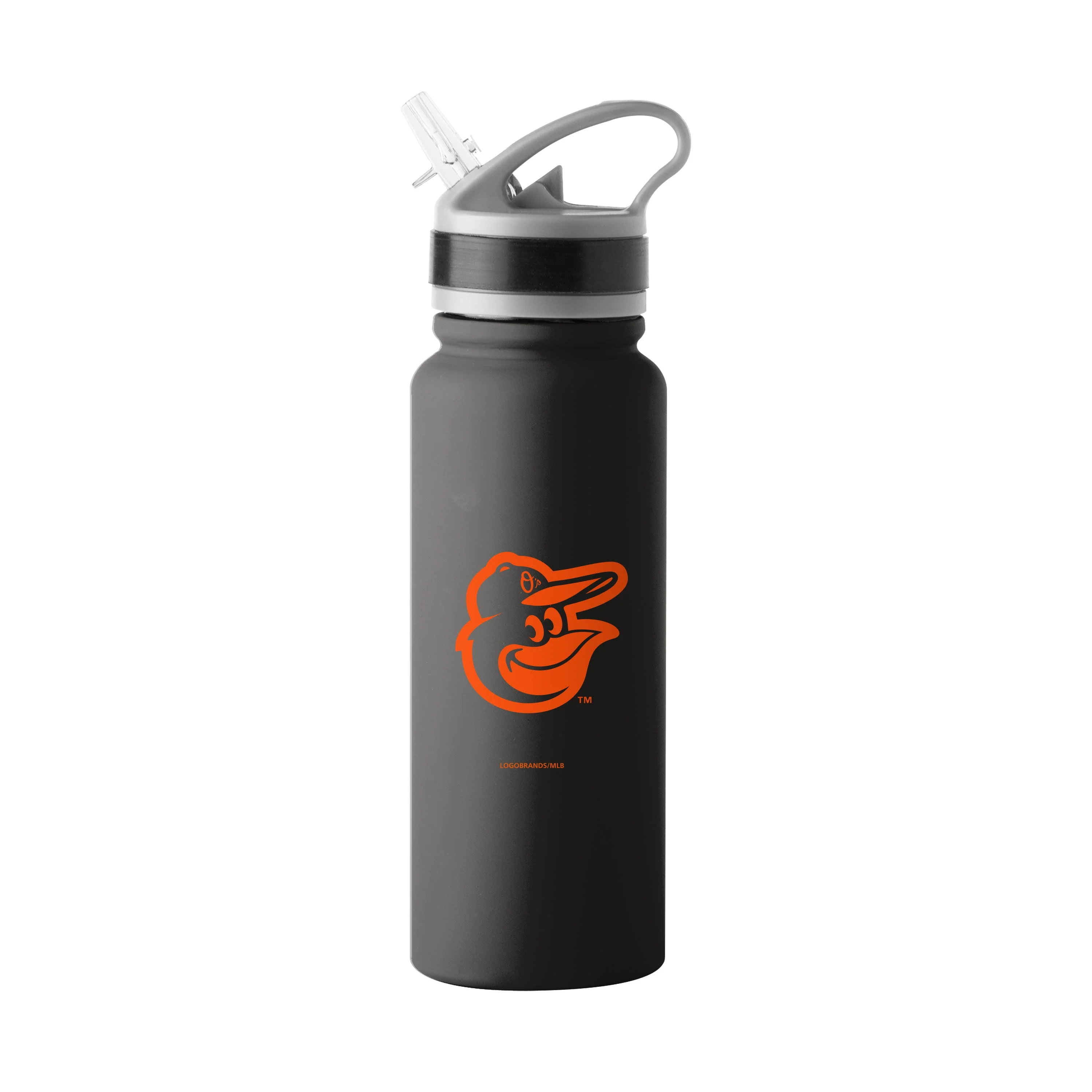 Baltimore Orioles Logo 25oz Stainless Single Wall Flip Top Bottle