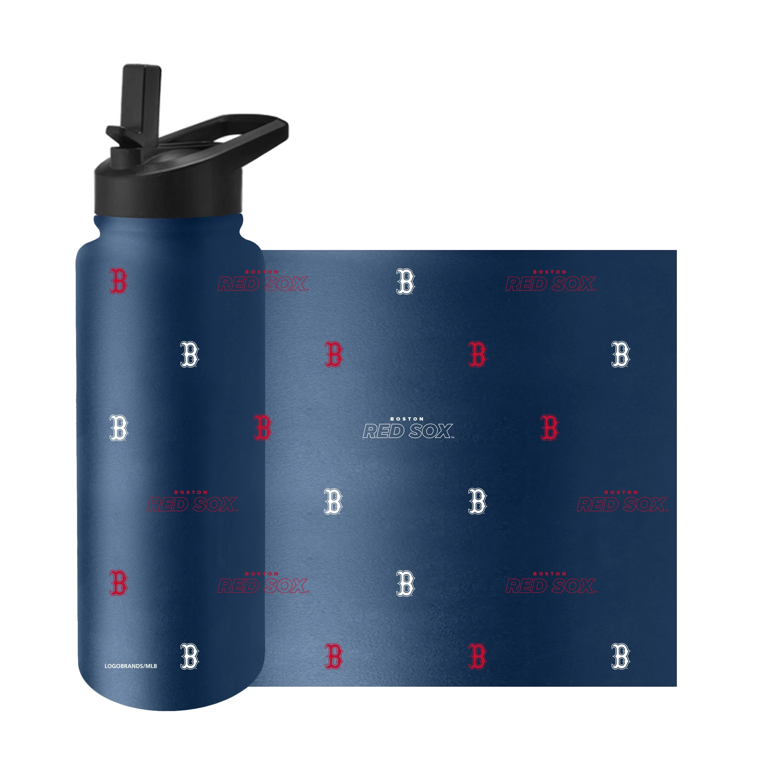 Boston Red Sox 34oz Step And Repeat Quencher Bottle - Image 3
