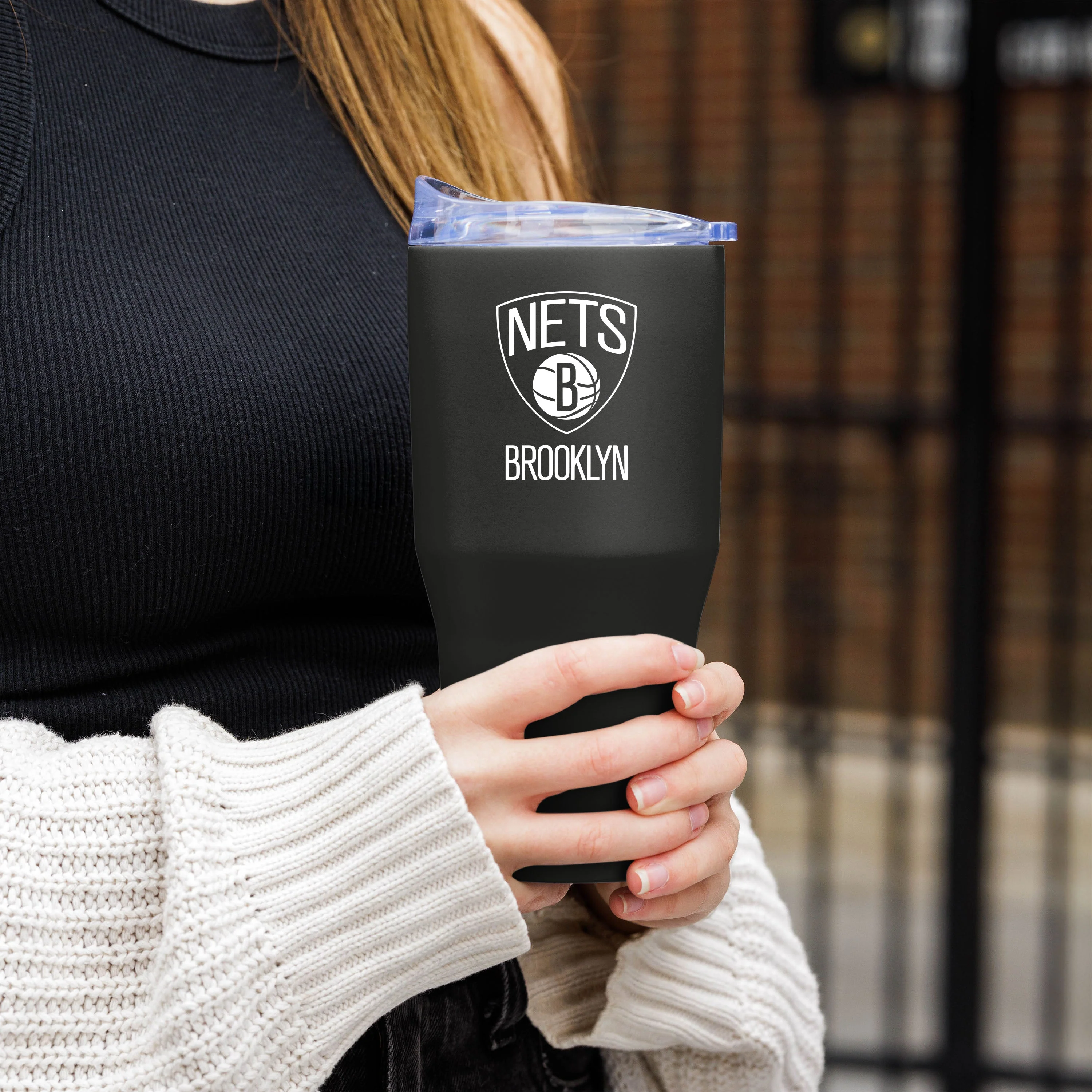 Brooklyn Nets 30oz Flipside Powder Coat Tumbler - Image 5