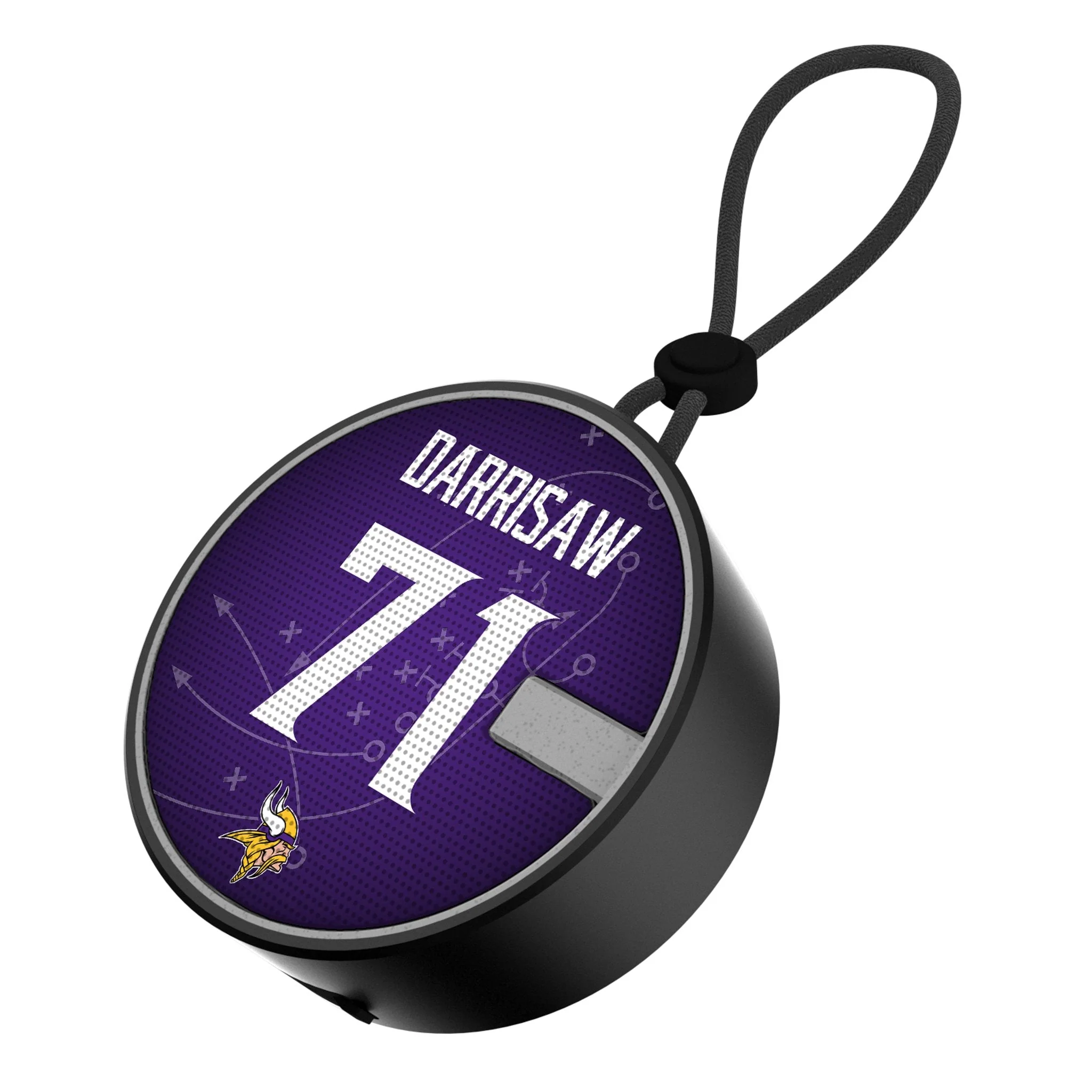 Christian Darrisaw Minnesota Vikings 71 Ready Waterproof Speaker