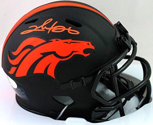 Clinton Portis Autographed Broncos Eclipse Speed Mini Helmet - JSA Witness Orange