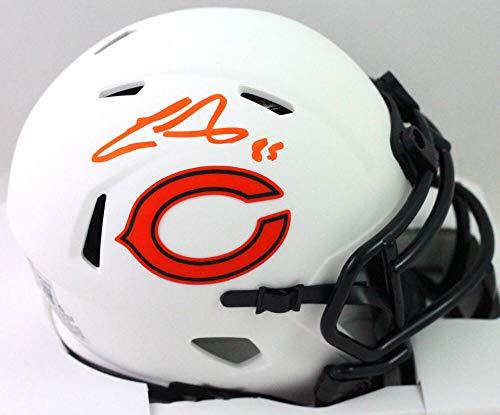 Cole Kmet Autographed Chicago Bears Lunar Speed Mini Helmet- Beckett W Orange
