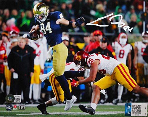Cole Kmet Signed Chicago Bears Leap Vs USC 8x10 HM Photo - Beckett W White