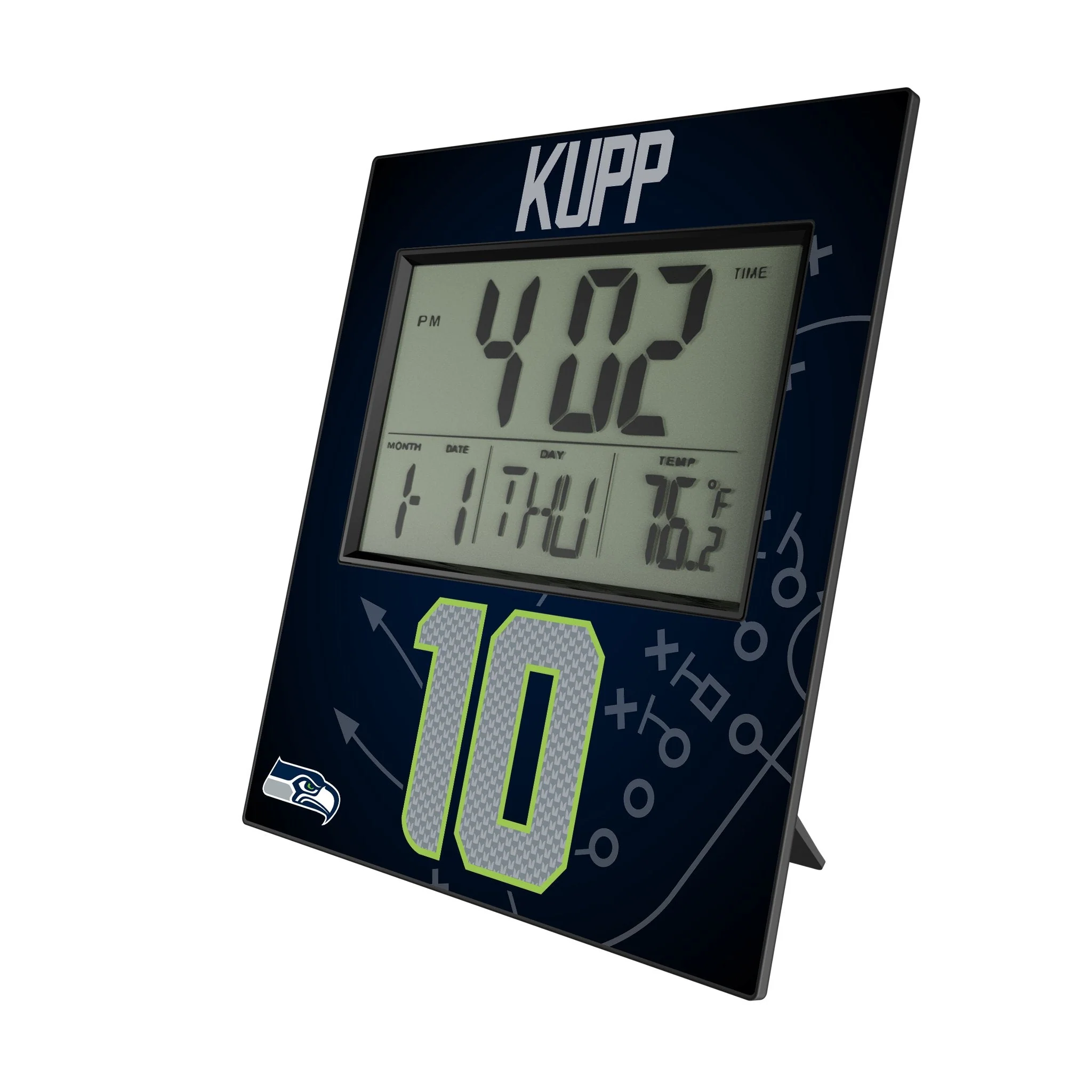 Cooper Kupp Seattle Seahawks 10 Game Tactic Wall Clock