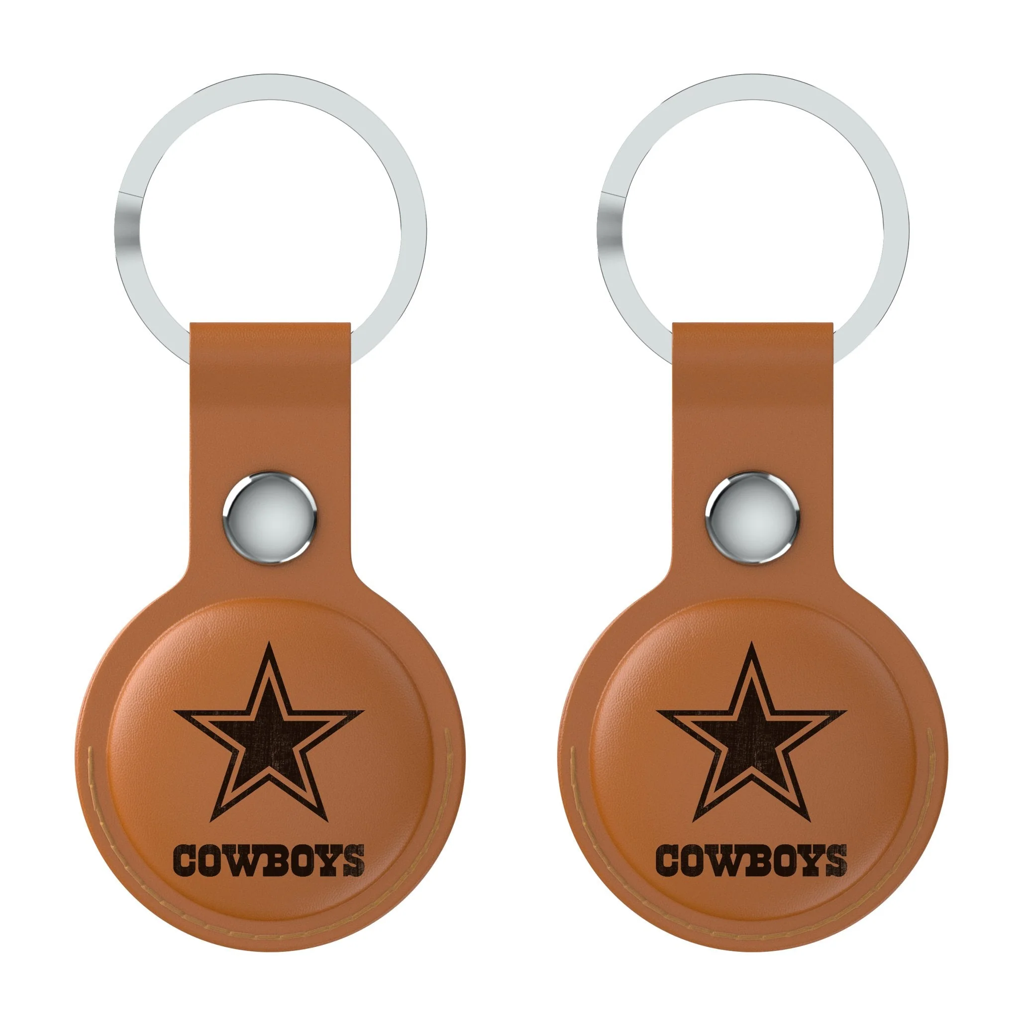 Dallas Cowboys Burn Brown Airtag Holder 2-Pack