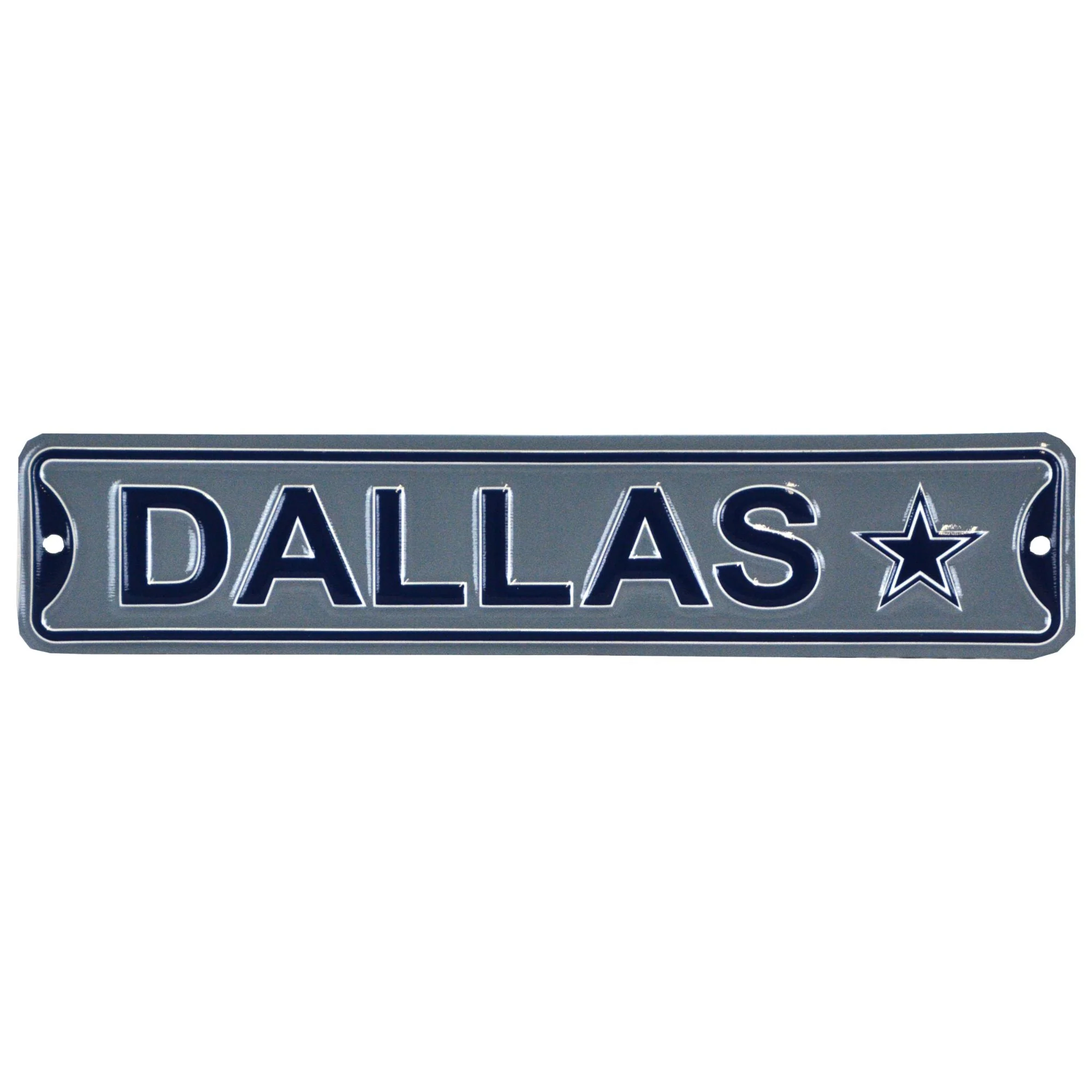 Dallas Cowboys - CITY LOGO- Steel Embossed NFL Mini Street Sign