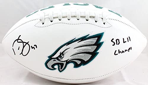 Darren Sproles Autographed Philadelphia Eagles Logo Football w/SB Champs-Beckett W Hologram Black