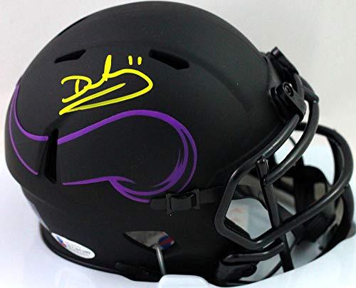 Daunte Culpepper Autographed Minn Vikings Eclipse Speed Mini Helmet - Beckett Witness Yellow