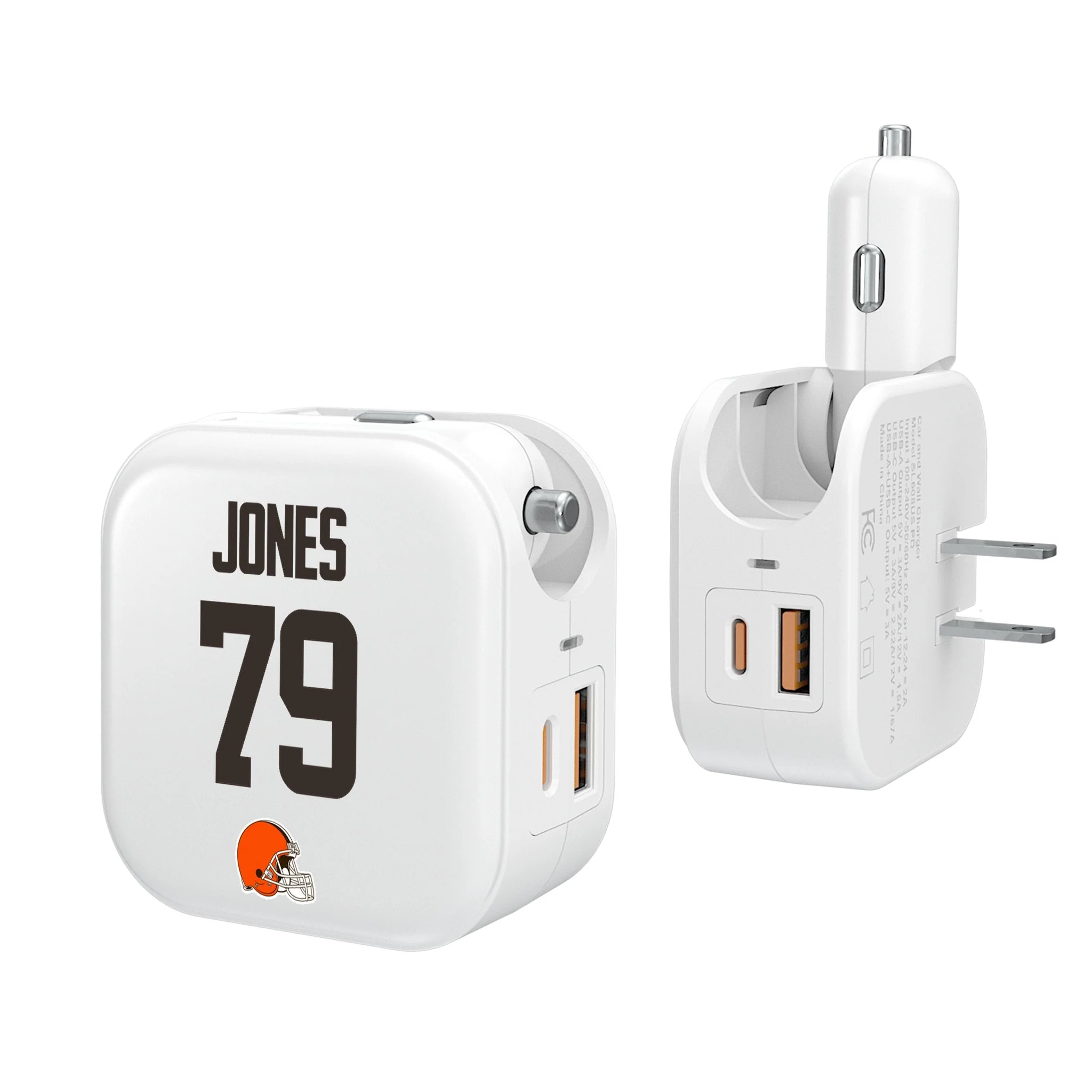 Dawand Jones Cleveland Browns 79 Ready 2 in 1 USB Charger