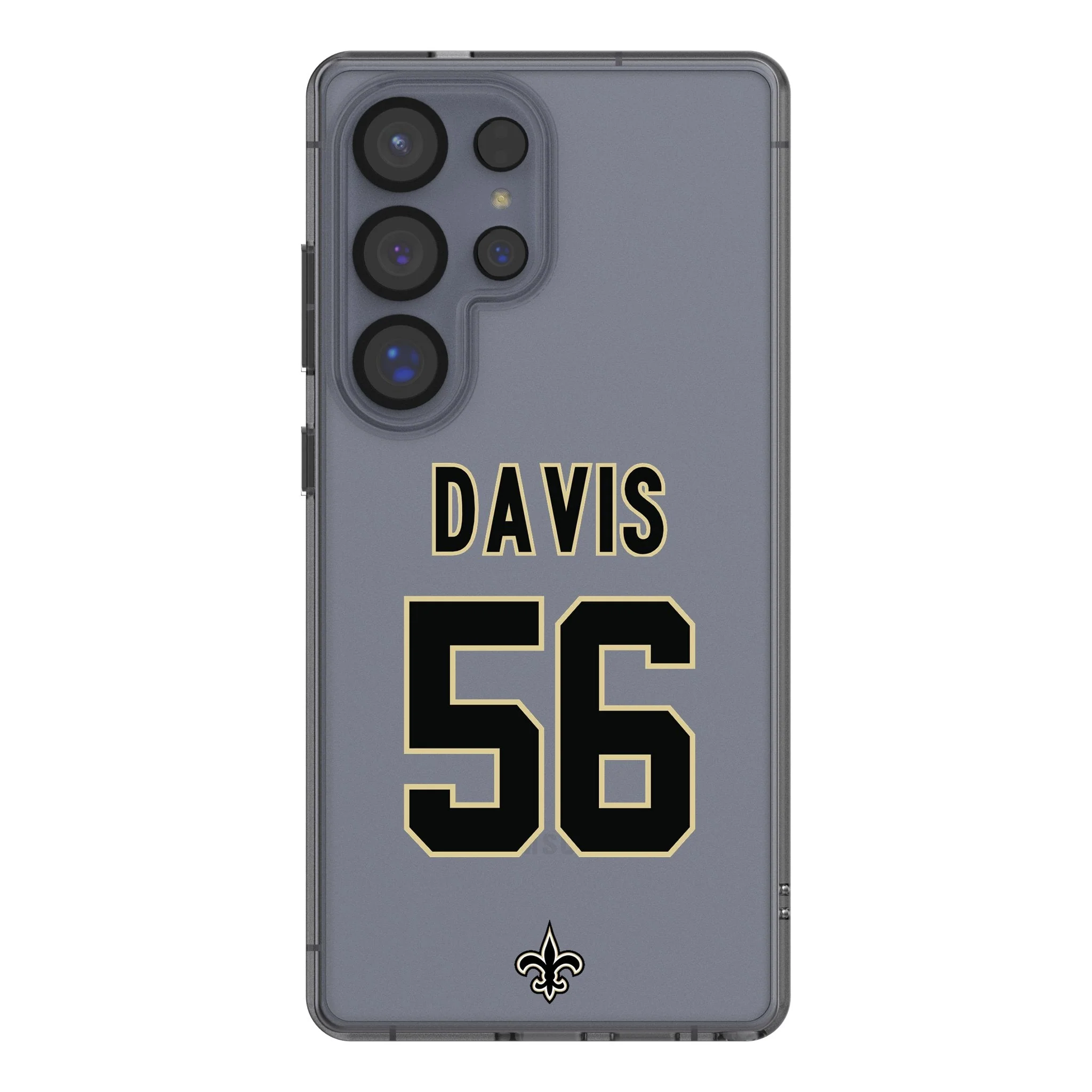 Demario Davis New Orleans Saints 56 Game Tactic Clear Phone Case for Samsung Galaxy