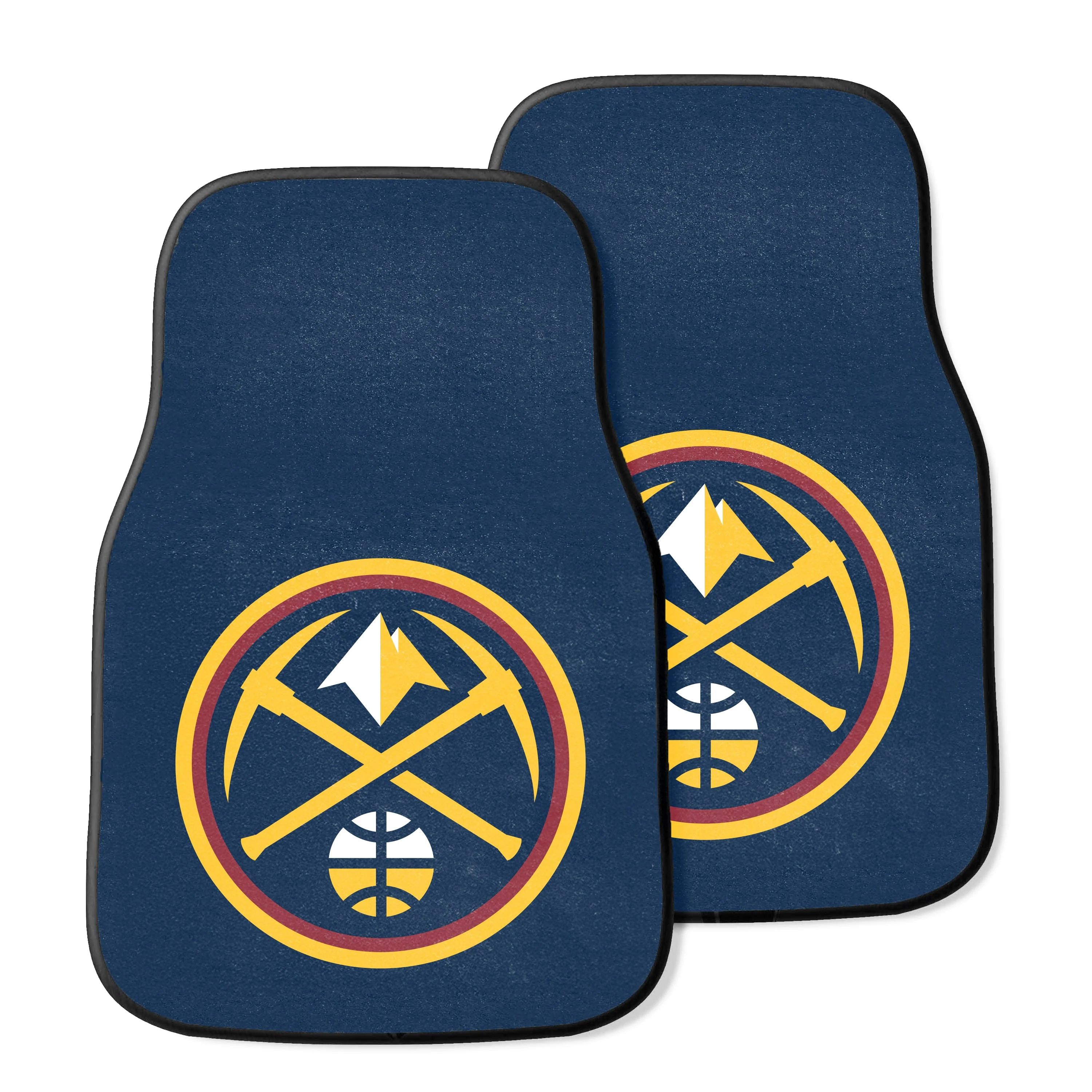 Denver Nuggets 2-pc Carpet Car Mat Set