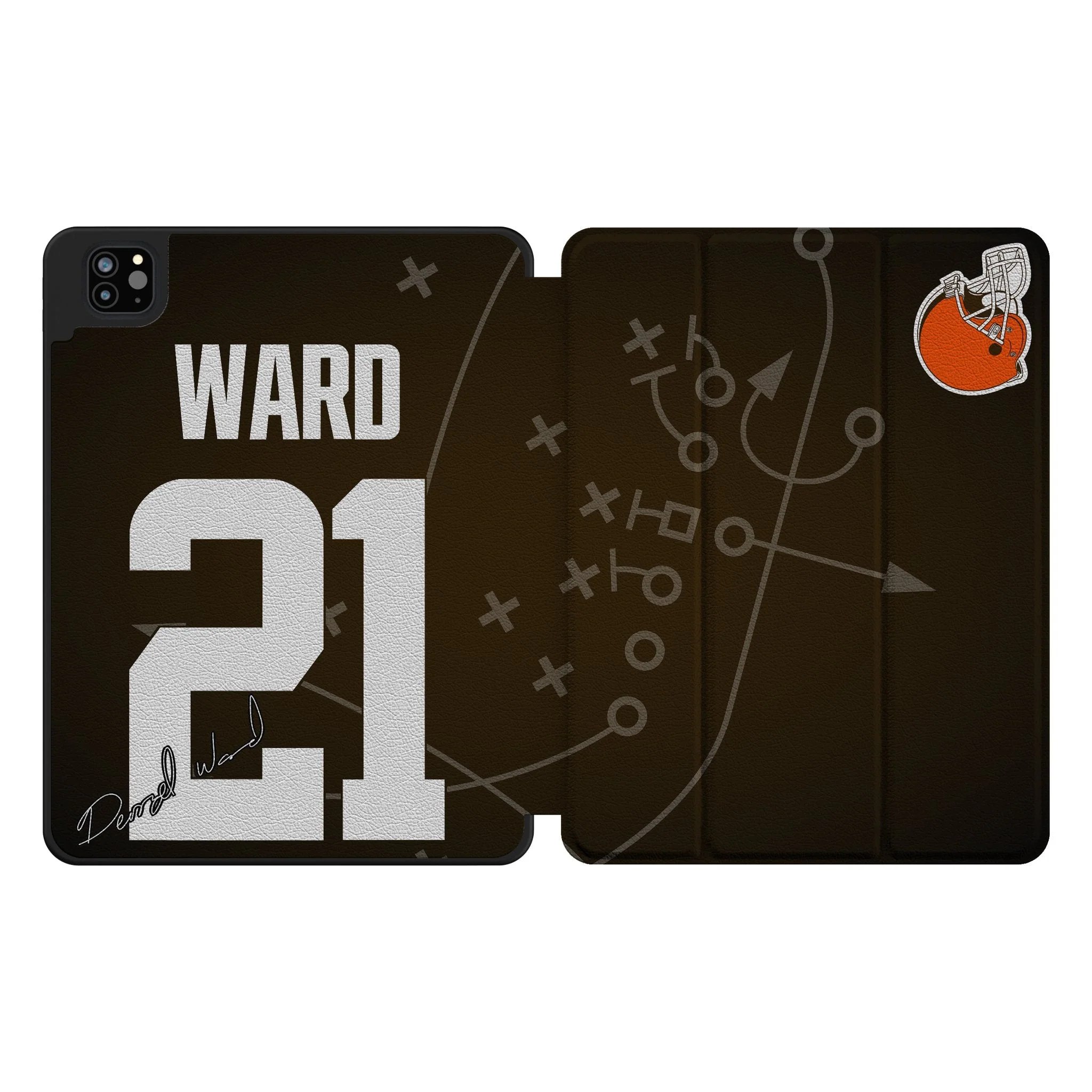 Denzel Ward Cleveland Browns 21 Ready Tablet Case for Apple iPad