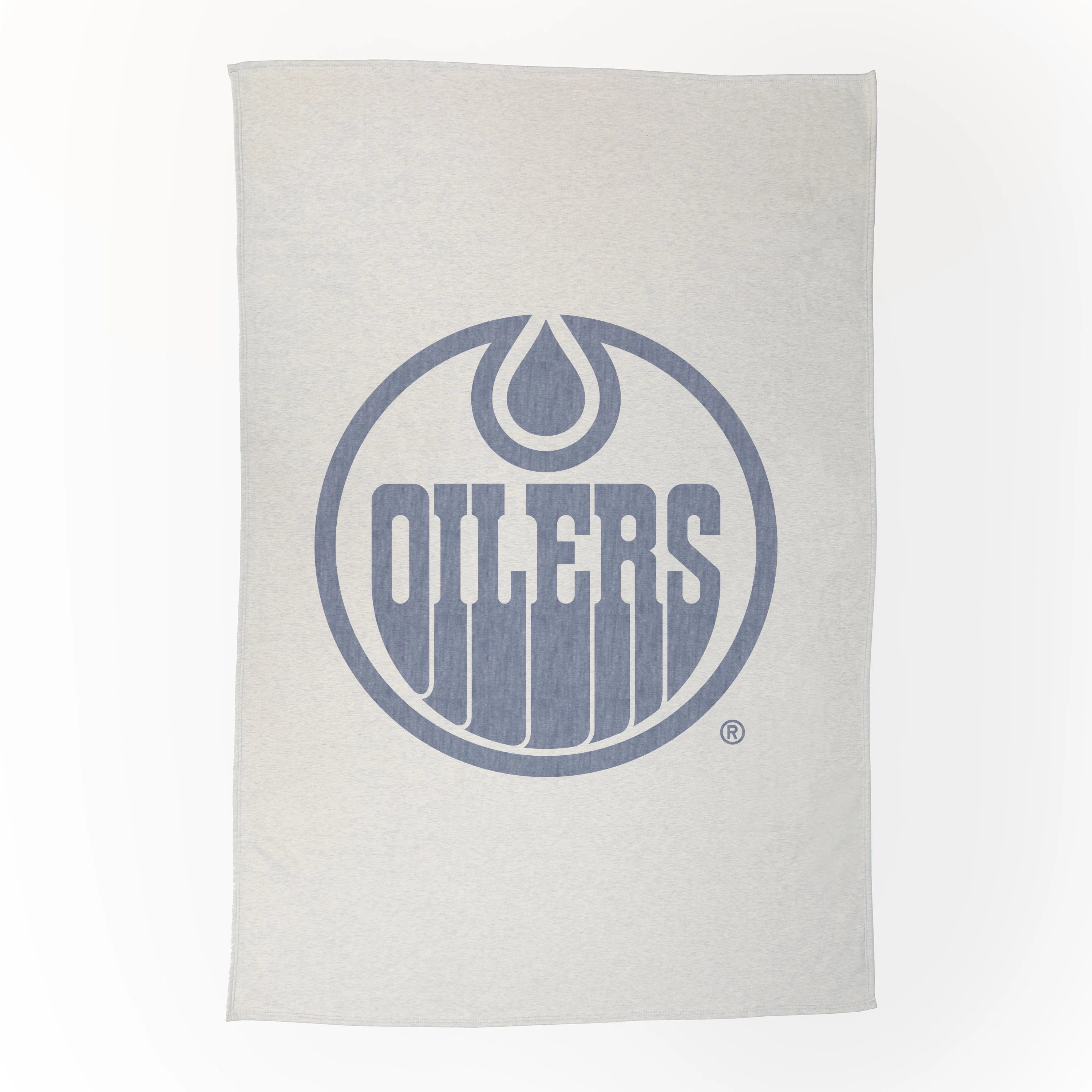 Edmonton Oilers Oversized Logo Sublimated Sweatshirt Blanket