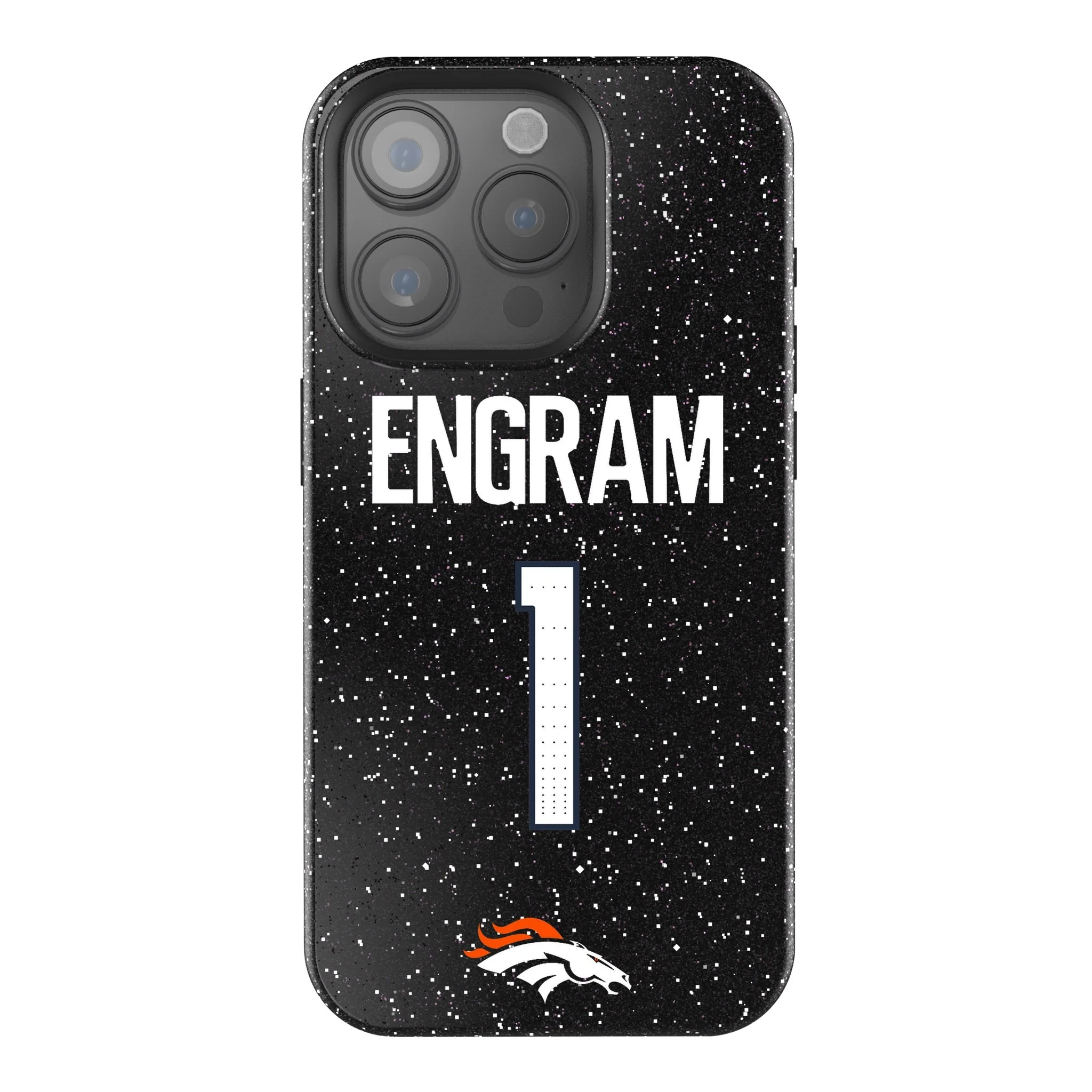 Evan Engram Denver Broncos 1 Game Tactic Bling Phone Case for Apple iPhone