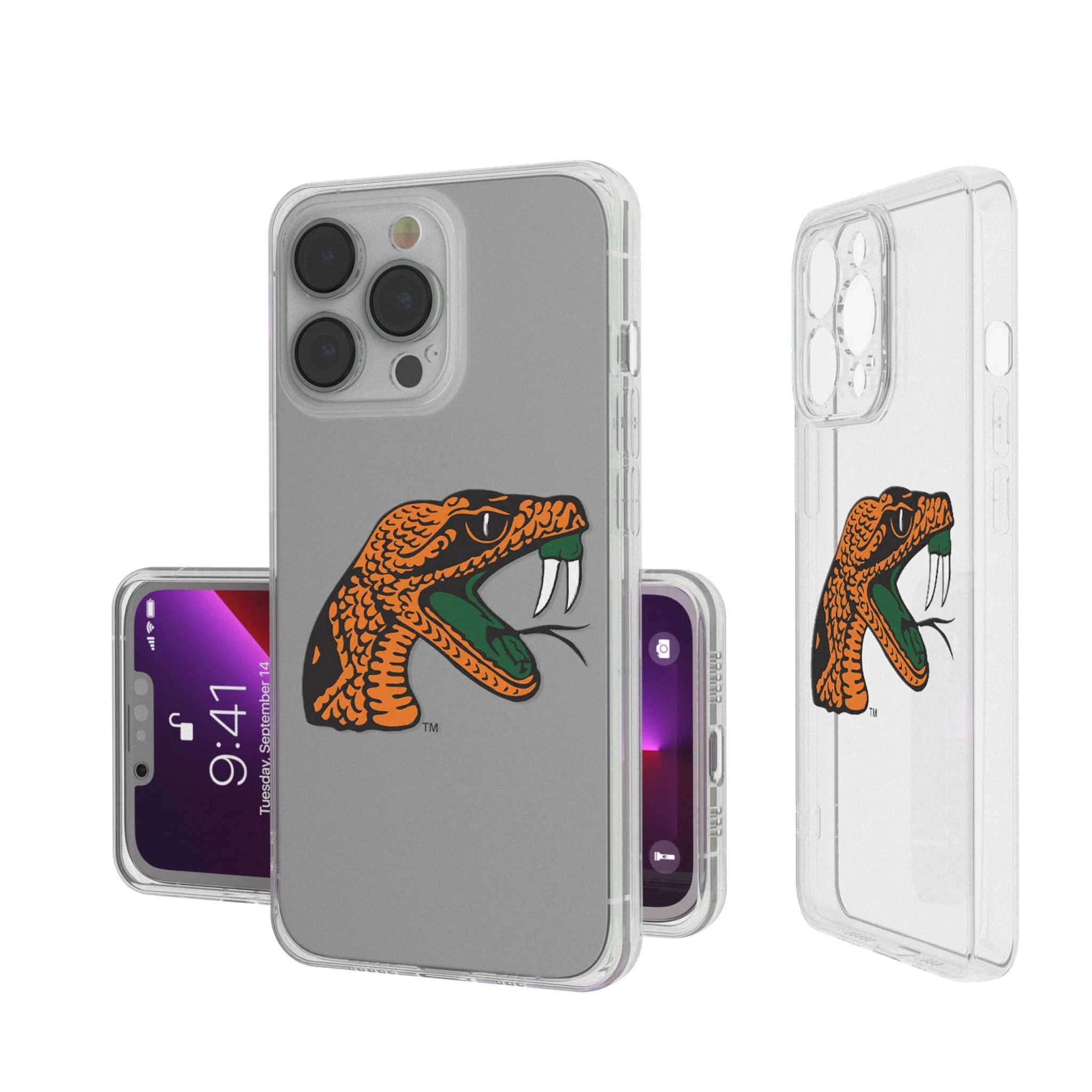 Florida A&M University Rattlers Insignia Clear Phone Case