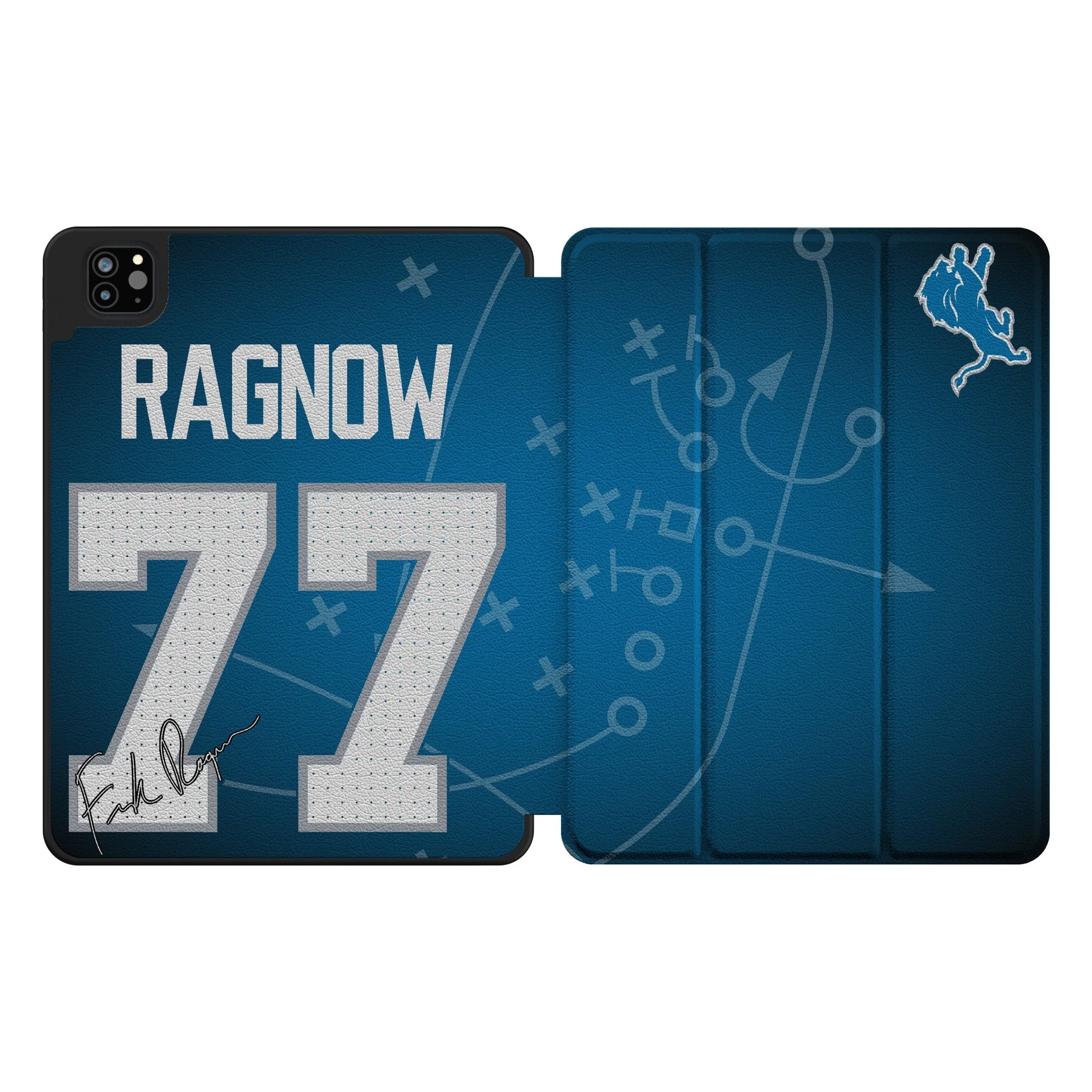 Frank Ragnow Detroit Lions 77 Ready Tablet Case for Apple iPad
