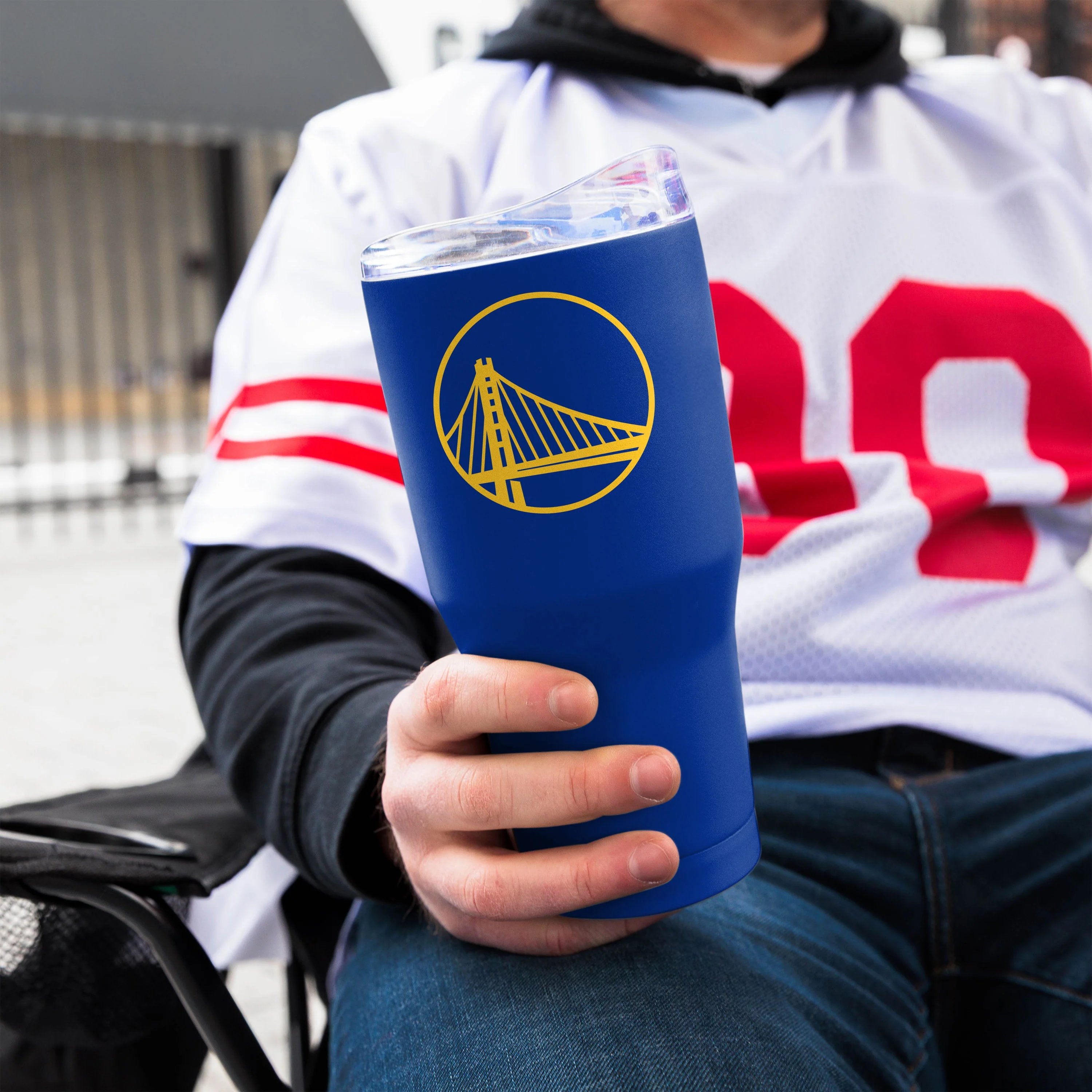 Golden State Warriors 30oz Flipside Powder Coat Tumbler - Image 4