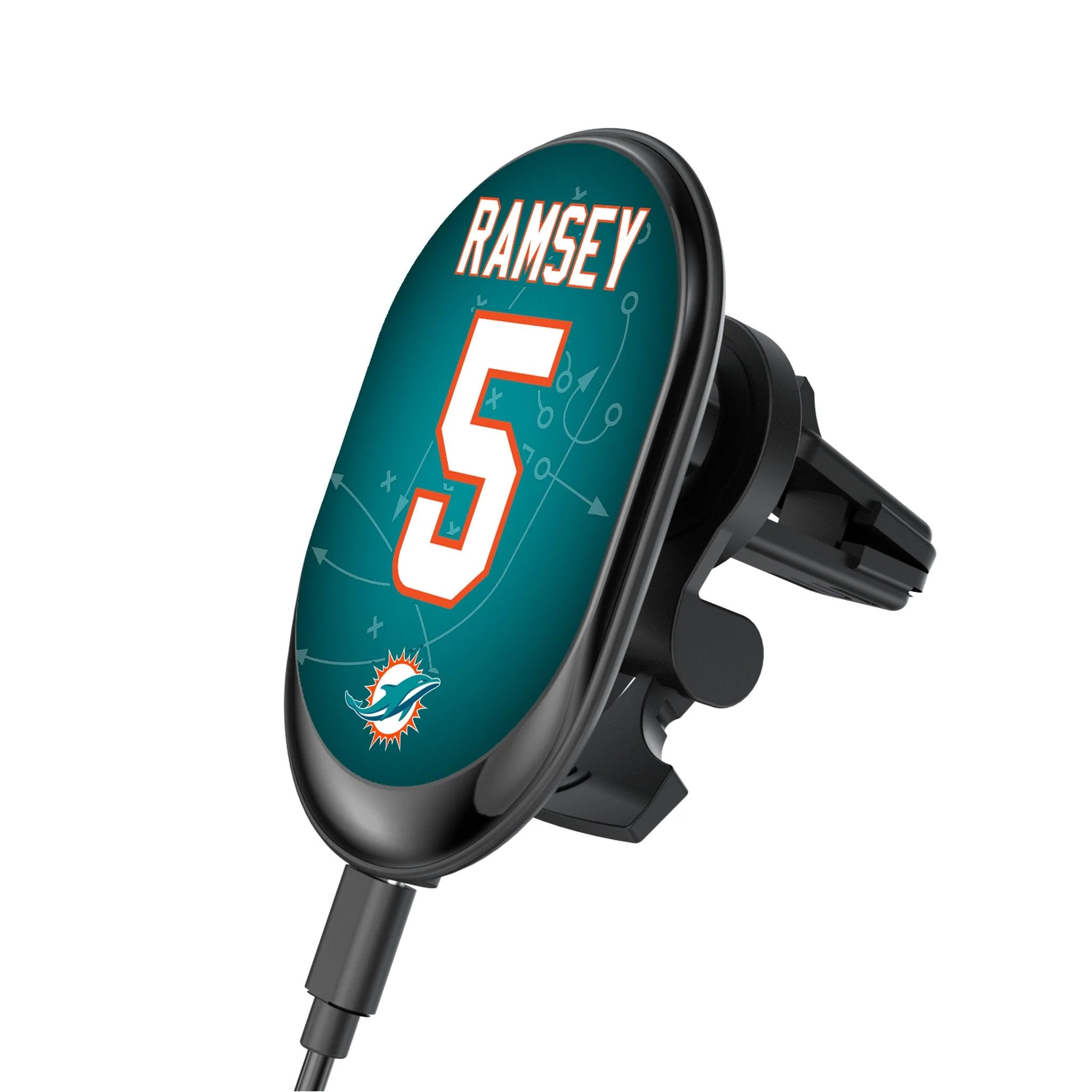 Jalen Ramsey Miami Dolphins 5 Ready Wireless Mag Car Charger