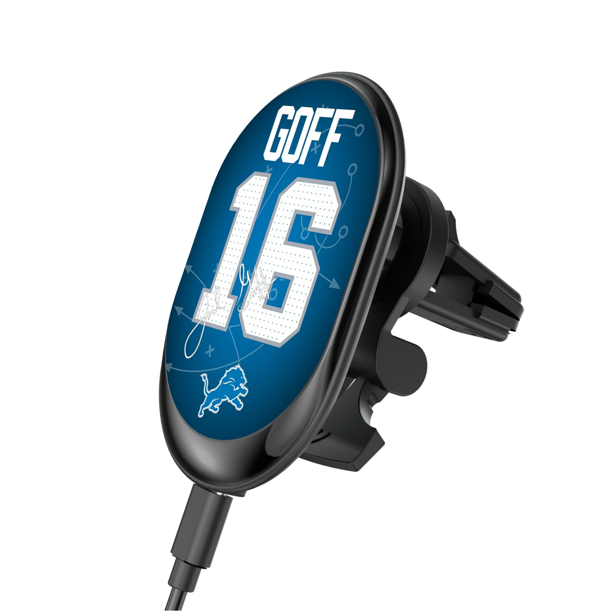 Jared Goff Detroit Lions 16 Ready Wireless Mag Car Charger