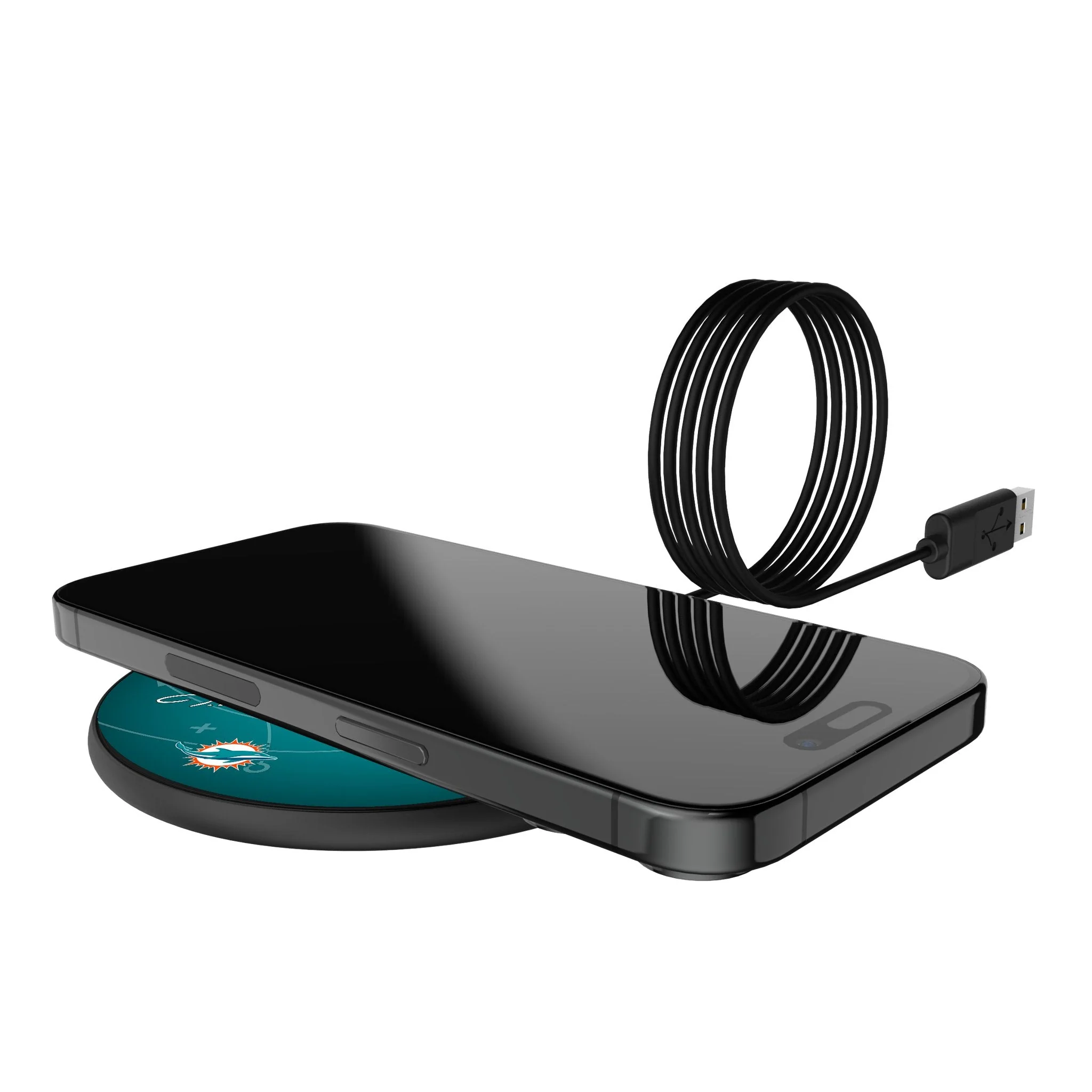 Jaylen Waddle Miami Dolphins 17 Ready 15-Watt Wireless Charger - Image 5