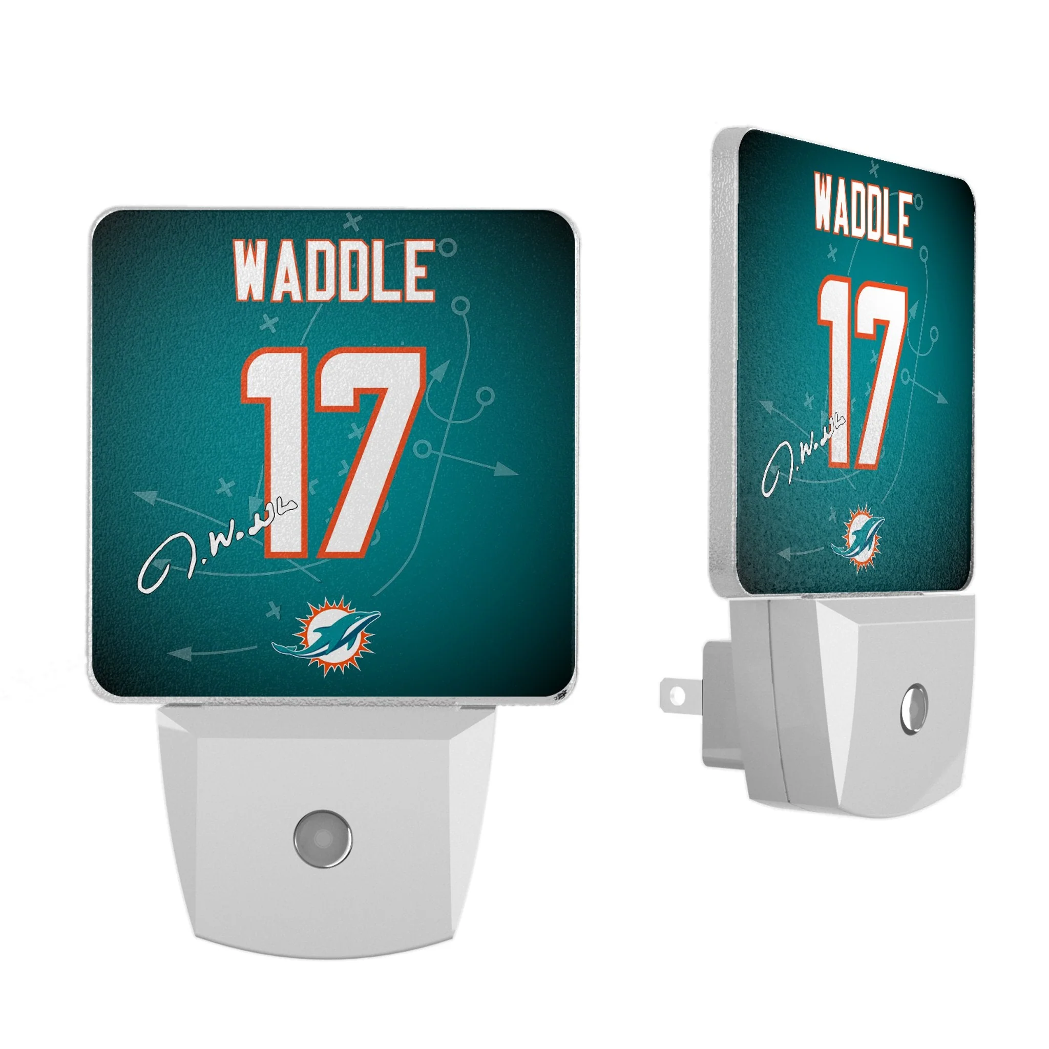 Jaylen Waddle Miami Dolphins 17 Ready Night Light 2-Pack