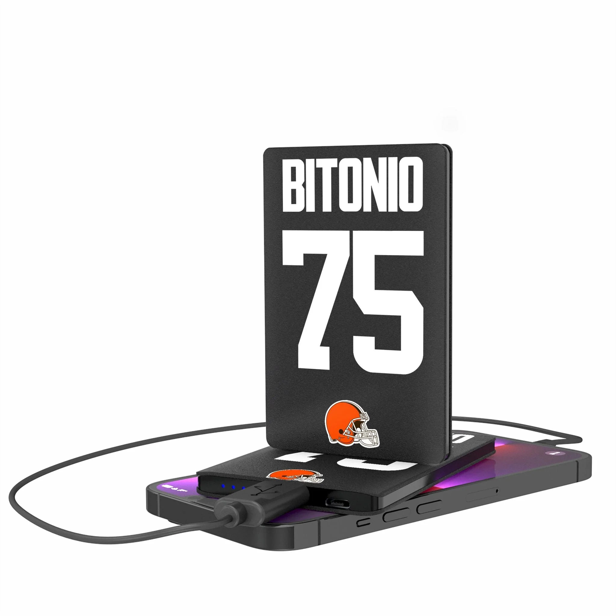 Joel Bitonio Cleveland Browns 75 Ready 2500mAh Credit Card Powerbank