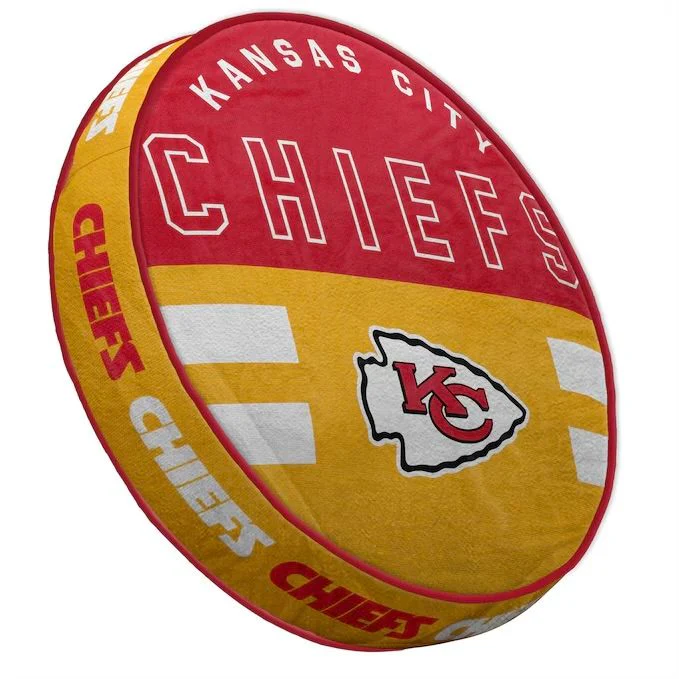 Kansas City Chief's 15" Logo Circle Pillow