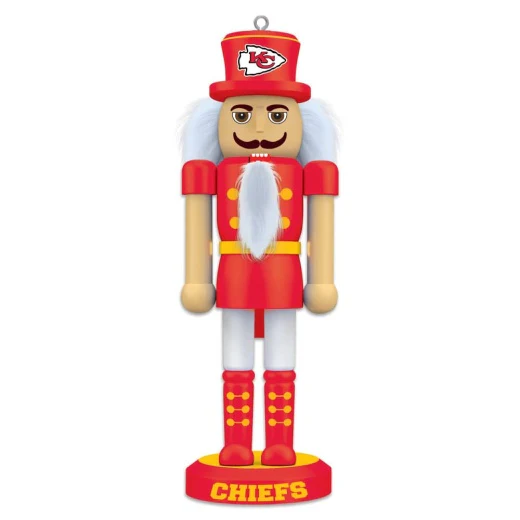 Kansas City Chiefs - 5" Mini Nutcracker Ornament/Statue