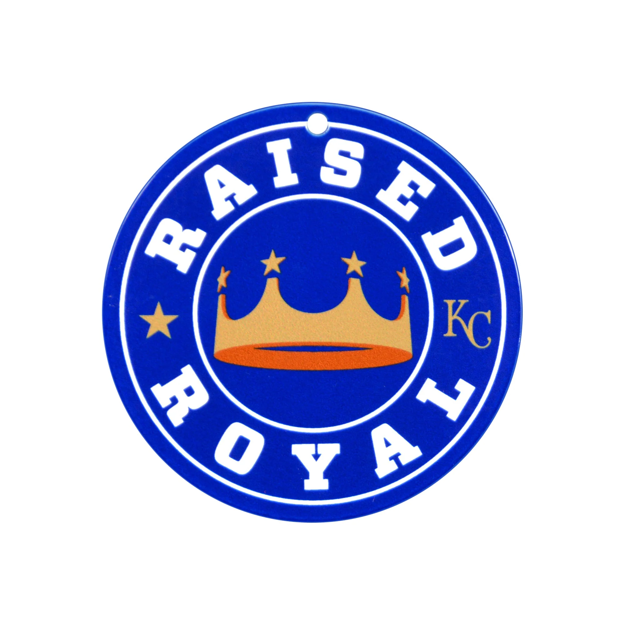 Kansas City Royals - Raised Royal 12" Spirit Size Steel Laser Cut Sign