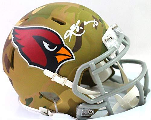 Kyler Murray Autographed Cardinals Camo Mini Helmet - Beckett Witness White