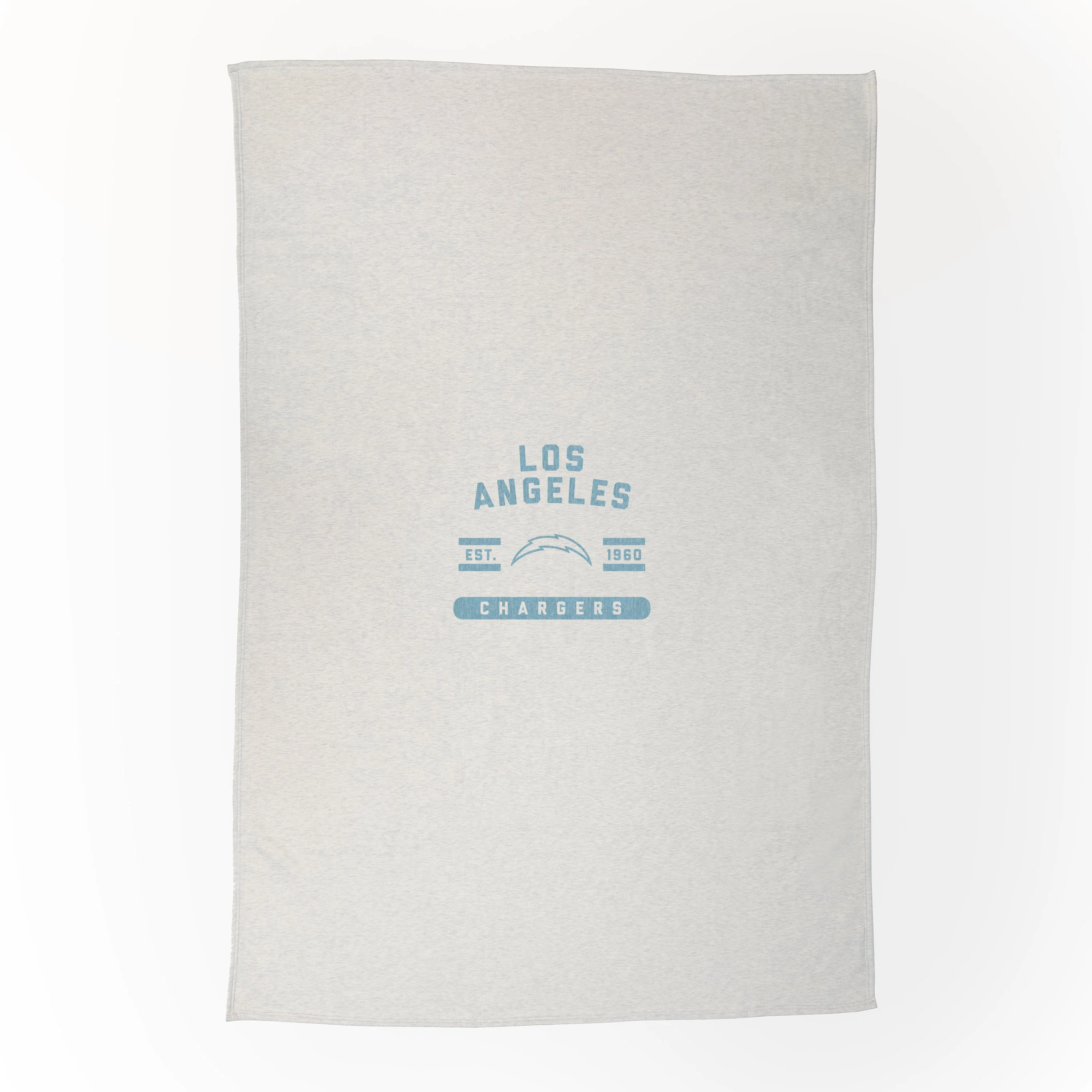 Los Angeles Chargers Oatmeal Sweatshirt Blanket