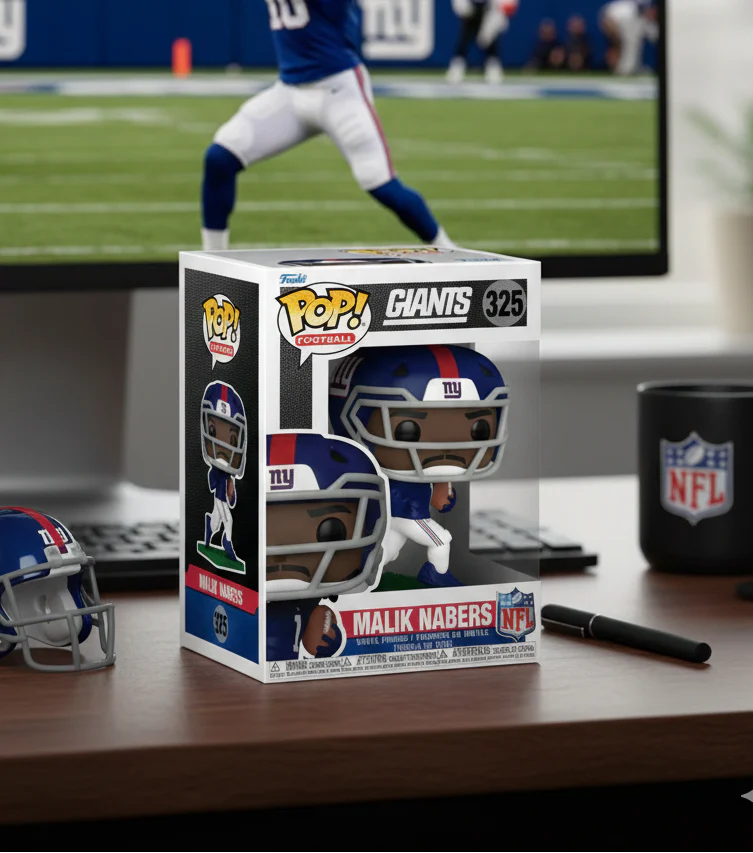 Malik Nabers Funko Pop #325 - New York Giants NFL Debut Rookie Vinyl Figure