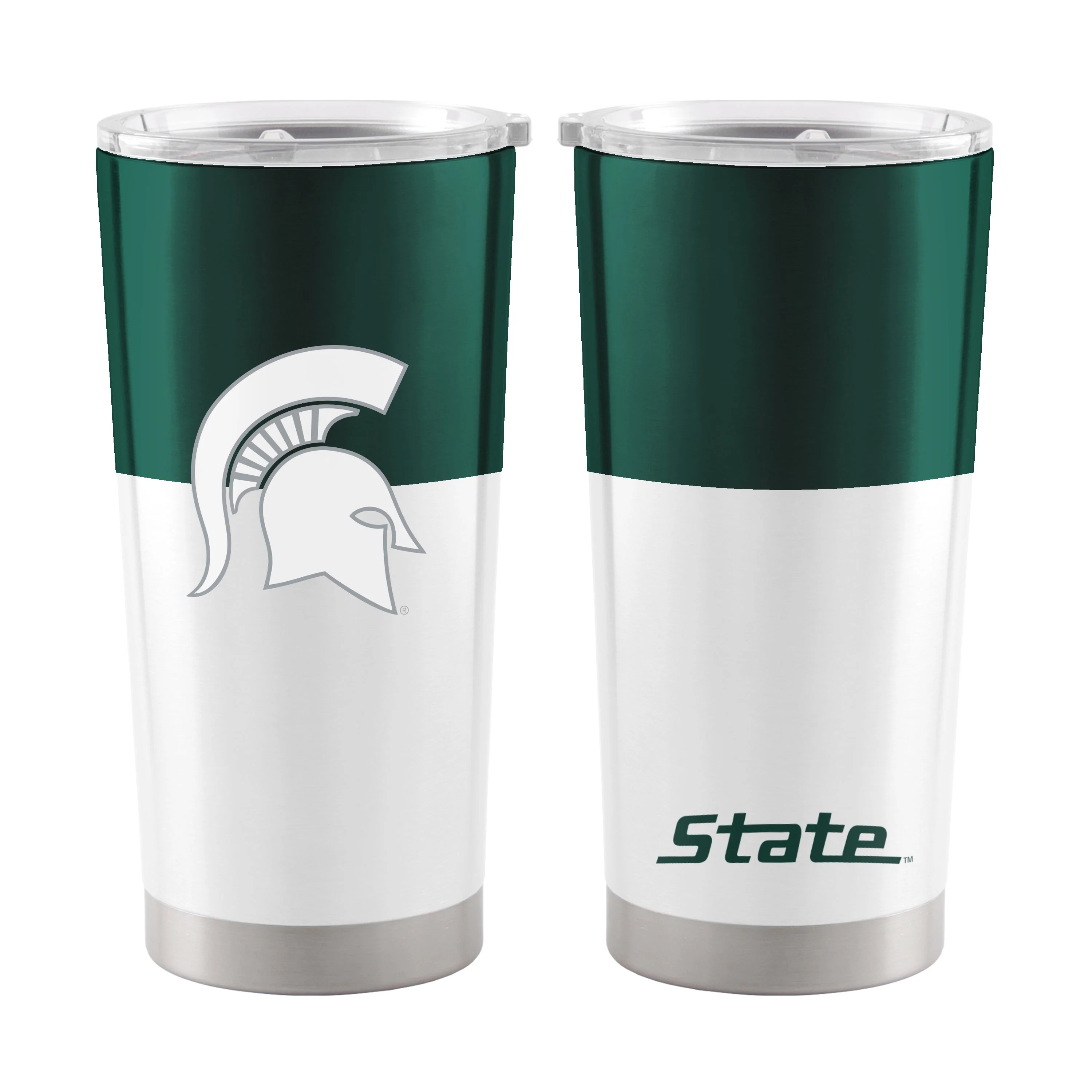 Michigan State Colorblock 20oz Stainless Tumbler