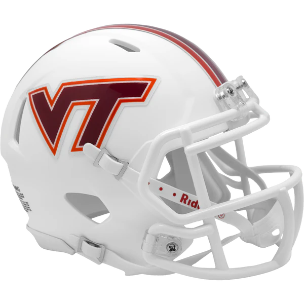 NCAA Virginia Tech Hokies SPEED Mini Football Helmet - WHITE