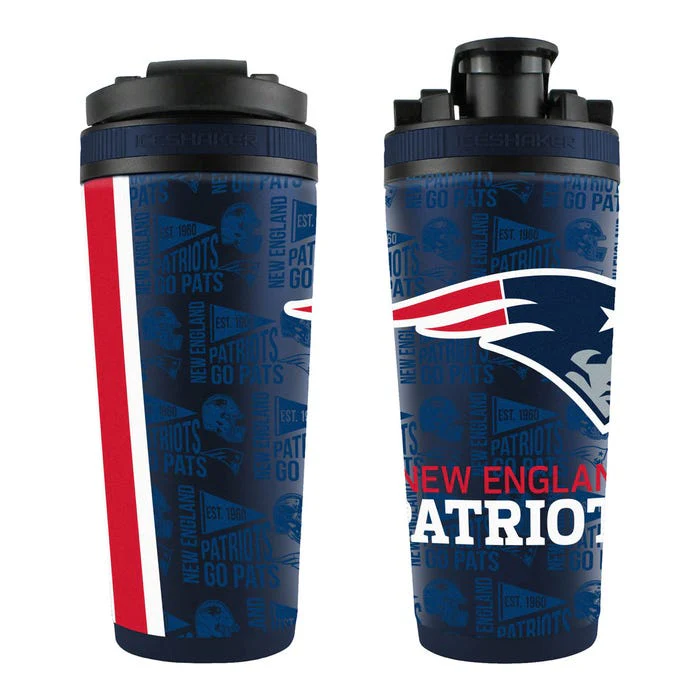 New England Patriots Navy 26oz 4D Stainless Steel Ice Shaker