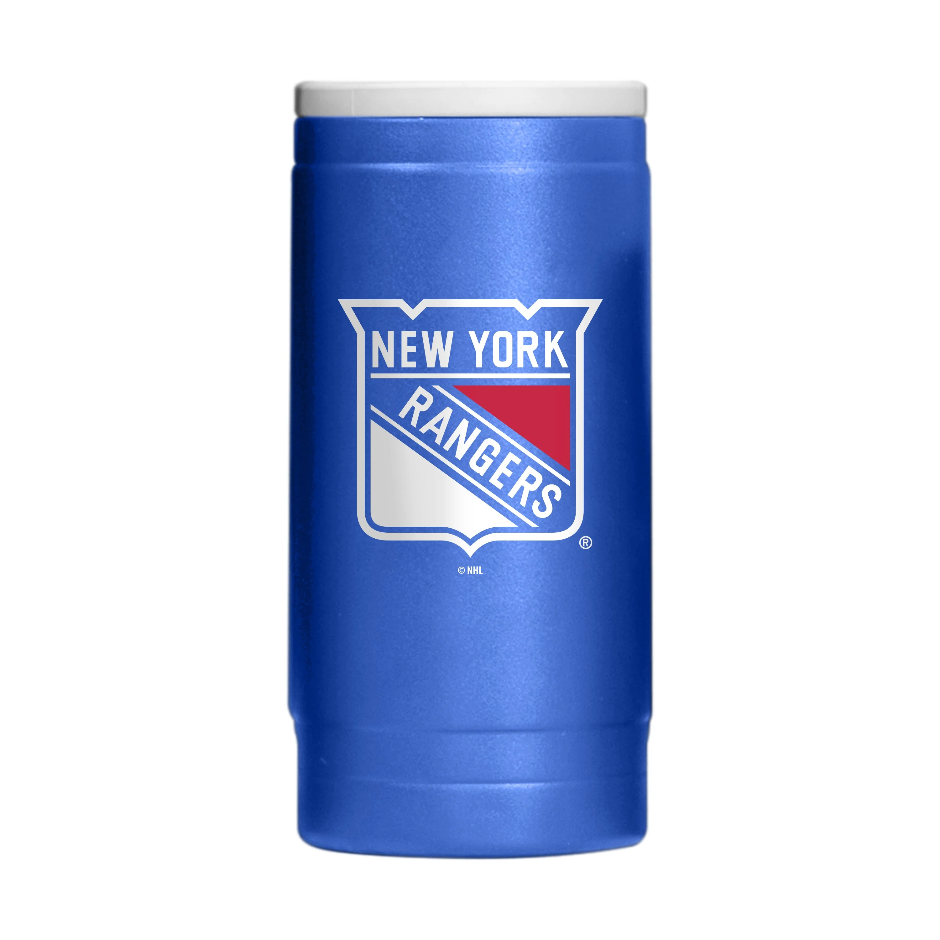 New York Rangers 12oz Flipside Powder Coat Slim Can Coolie