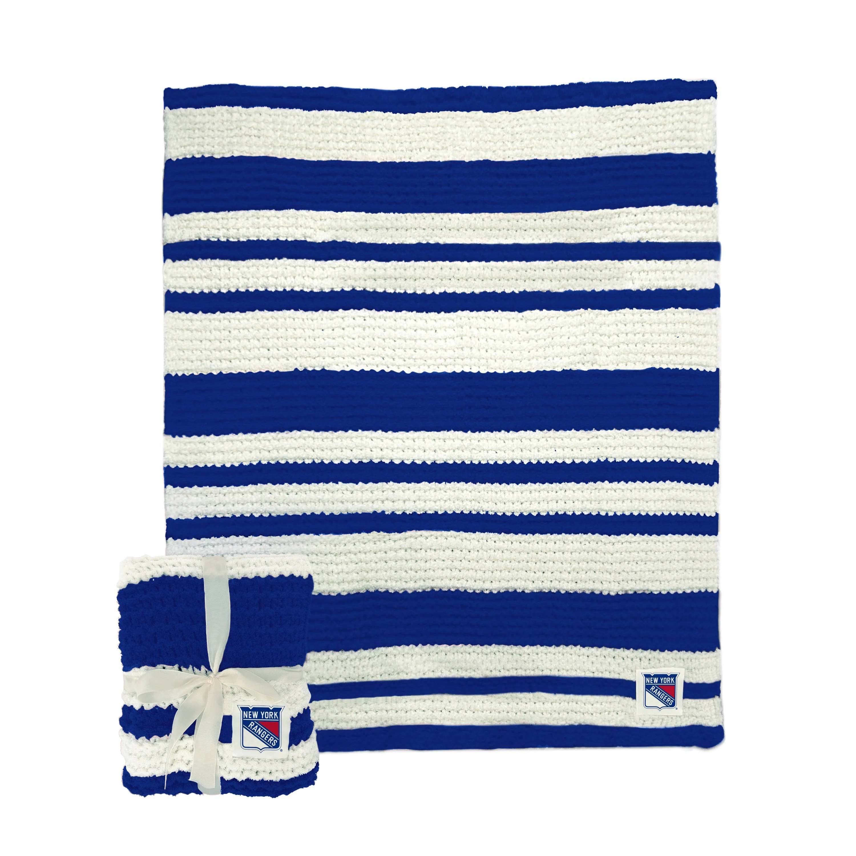 NY Rangers Cable Knit Throw 50x60