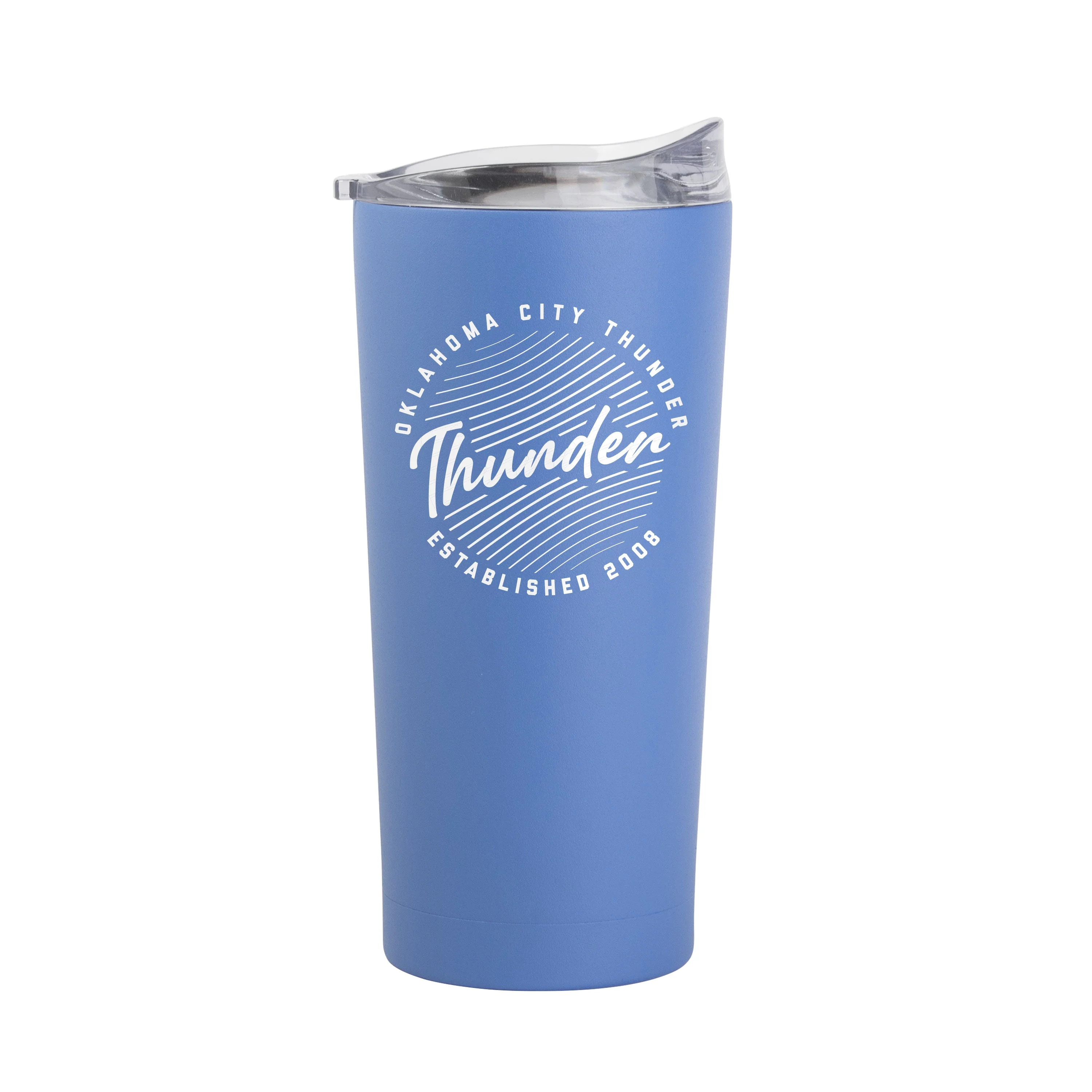 Oklahoma City Thunder 20oz Retro Script Arctic Powder Coat Tumbler - Image 2