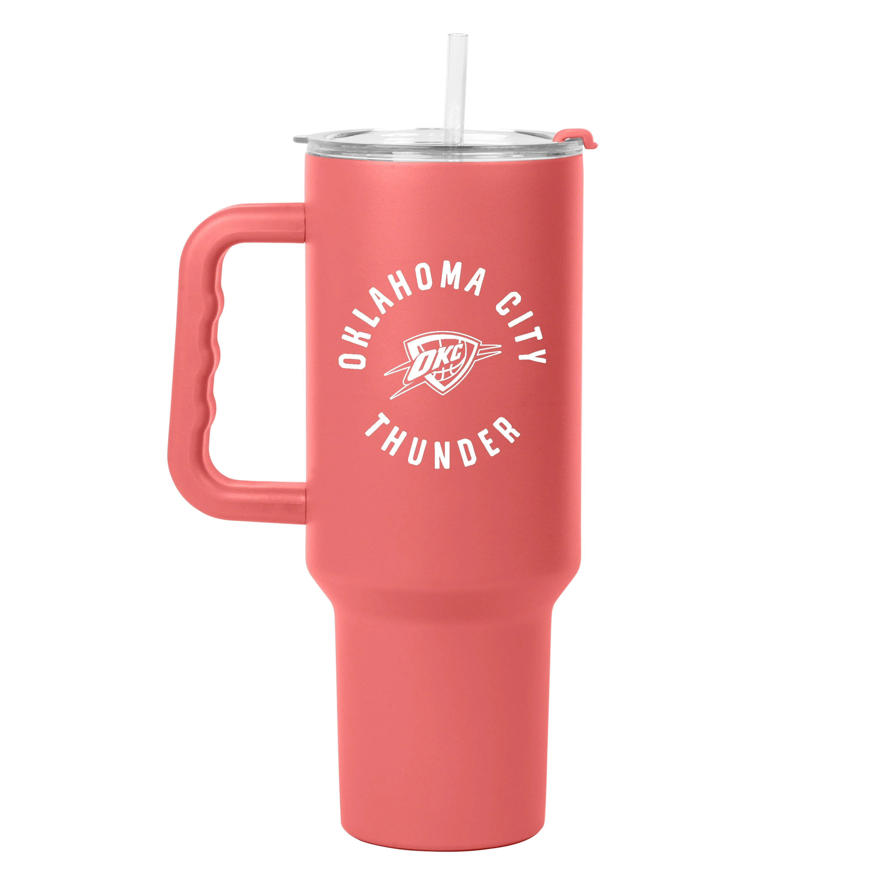 Oklahoma City Thunder 40oz Coral Powder Coat Tumbler