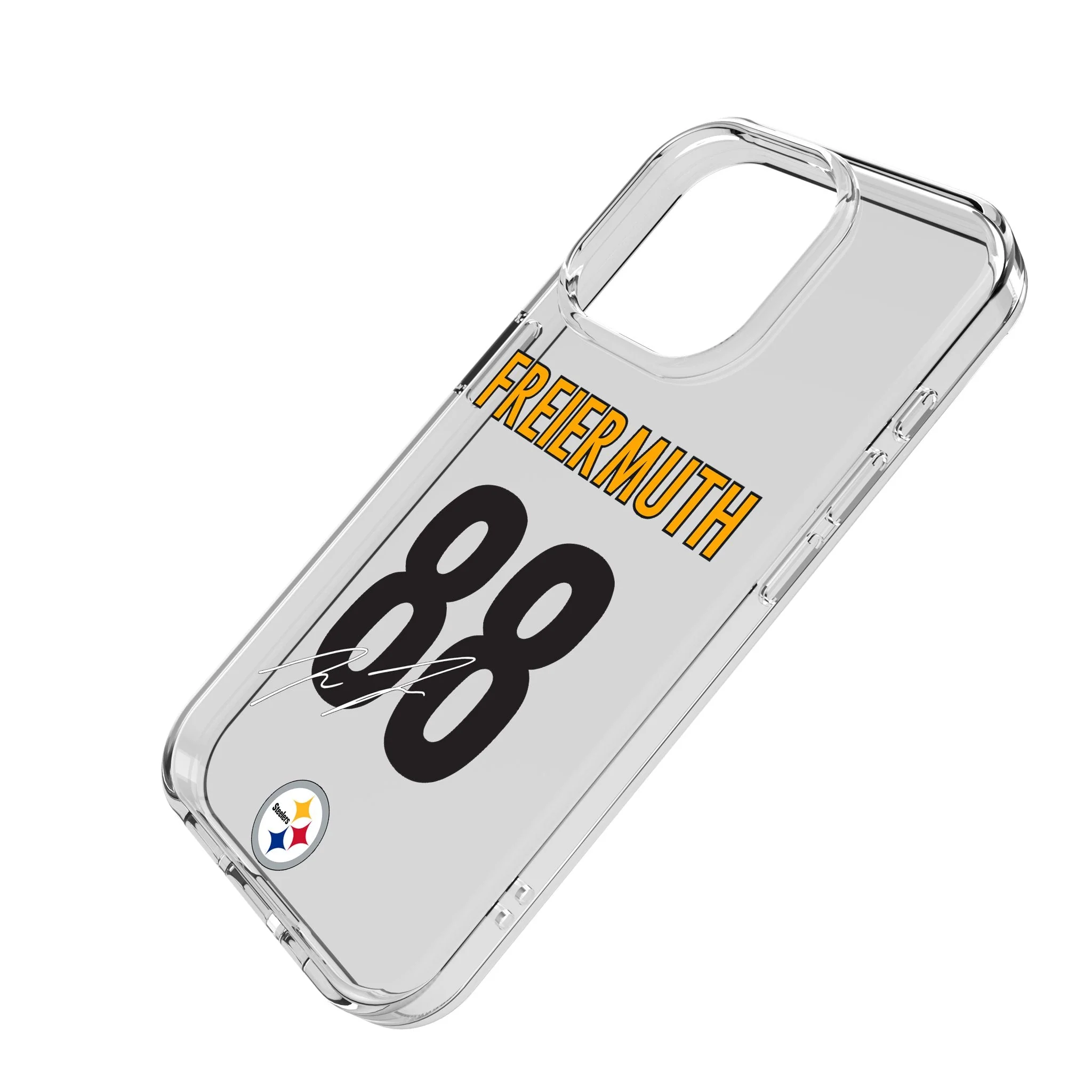 Pat Freiermuth Pittsburgh Steelers 88 Game Tactic Clear Phone Case for Apple iPhone - Image 2