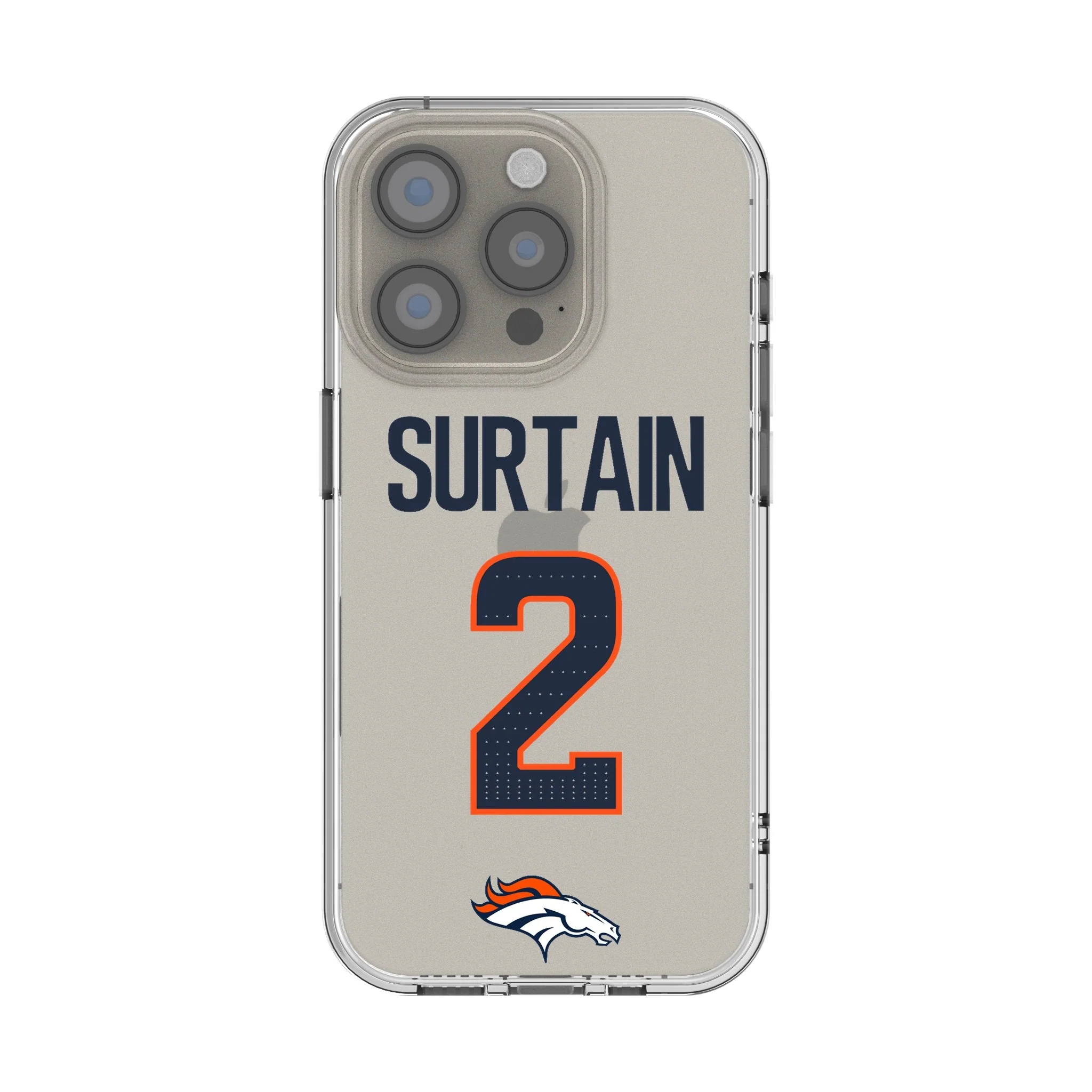 Pat Surtain II Denver Broncos 2 Game Tactic Clear Phone Case for Apple iPhone