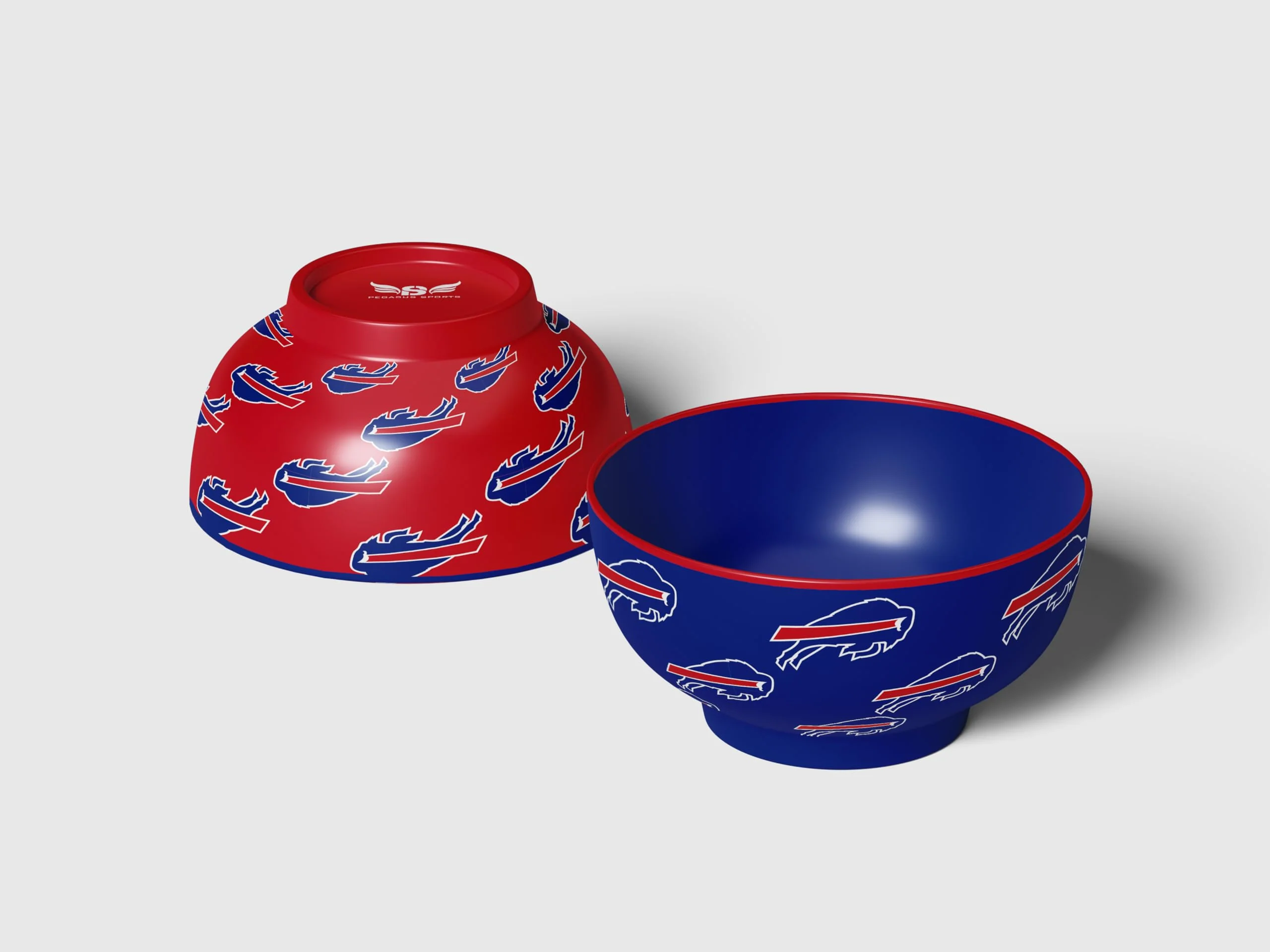 Pegasus Sports NFL Buffalo Bills Home and Away 2 Pack Serving Bowls