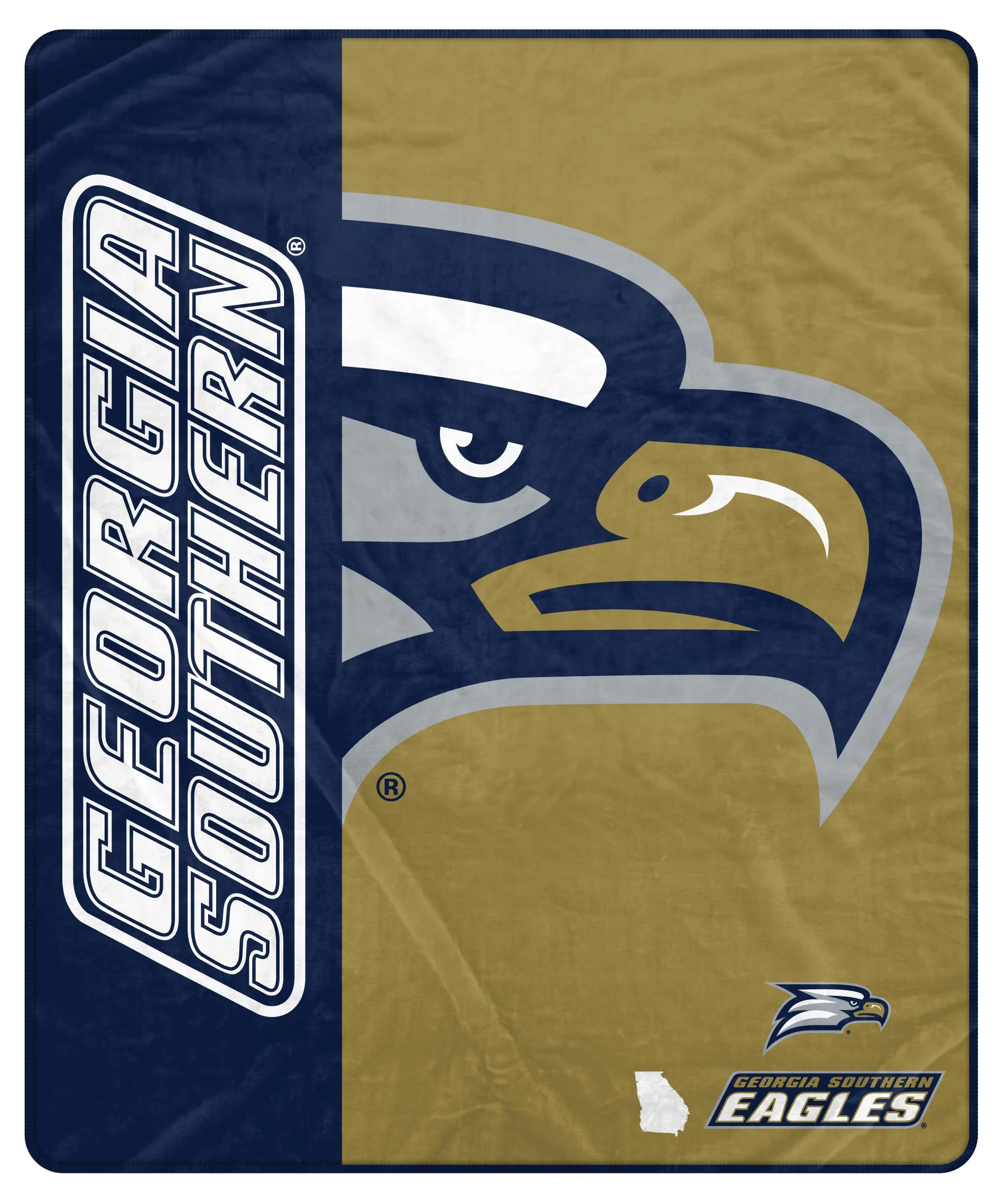 Proformance Home NCAA Georgia Southern Eagles Endzone Ultra Soft Tailgate Throw