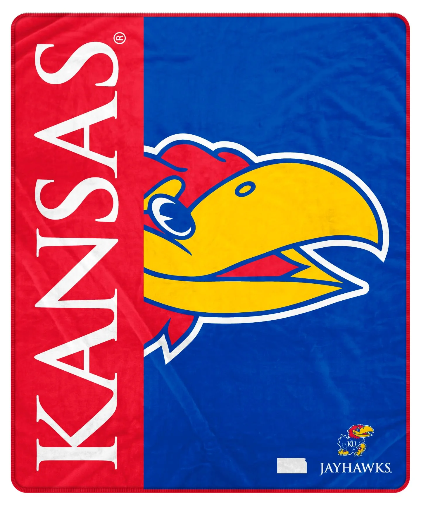 Proformance Home NCAA Kansas Jayhawks Endzone Ultra Soft Tailgate Throw